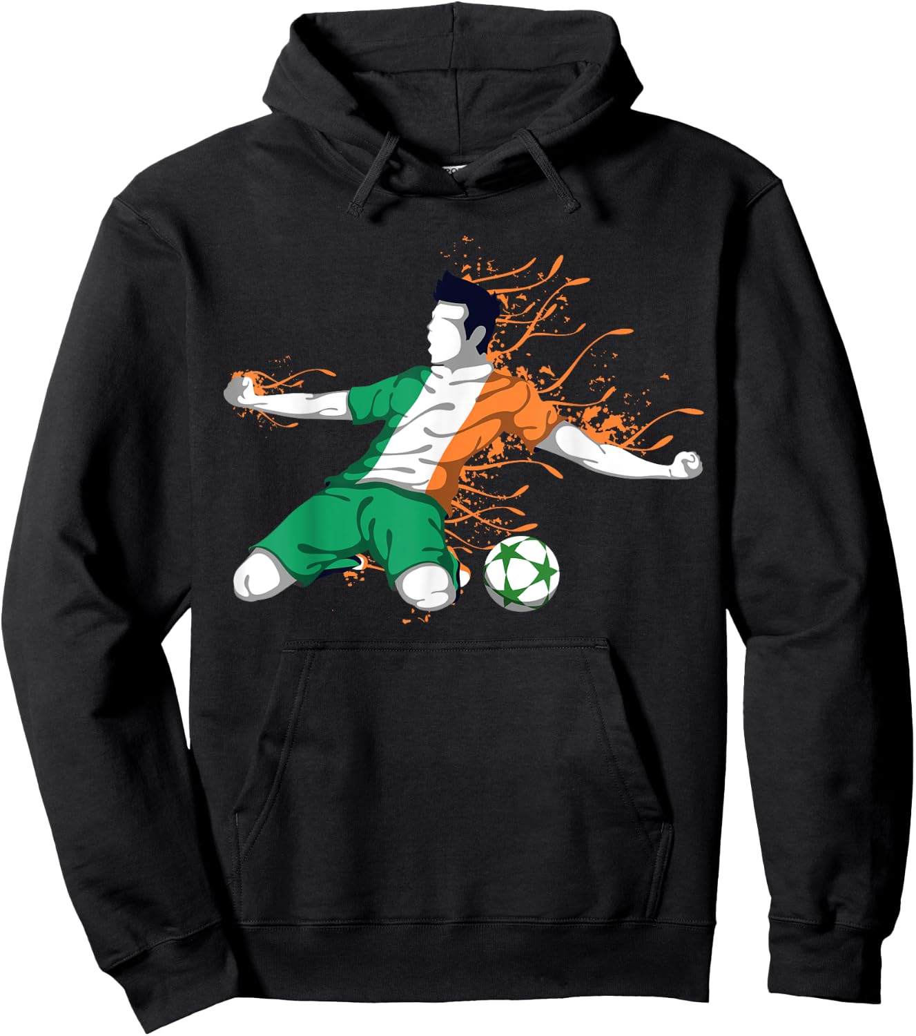 Ireland National Soccer - Irish Flag Football Lover Gifts Hoodie - Hoodie | Black