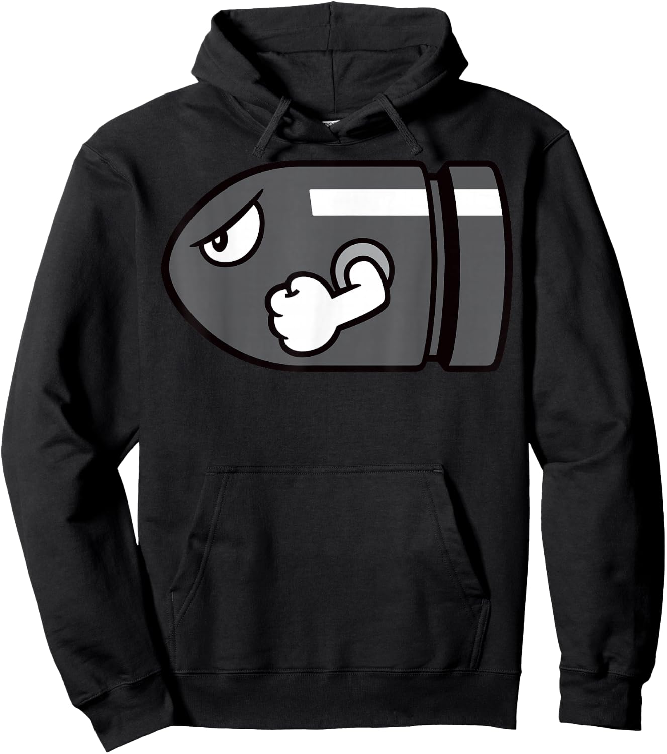 Super Mario Bullet Bill Simple Hoodie - Hoodie | Black