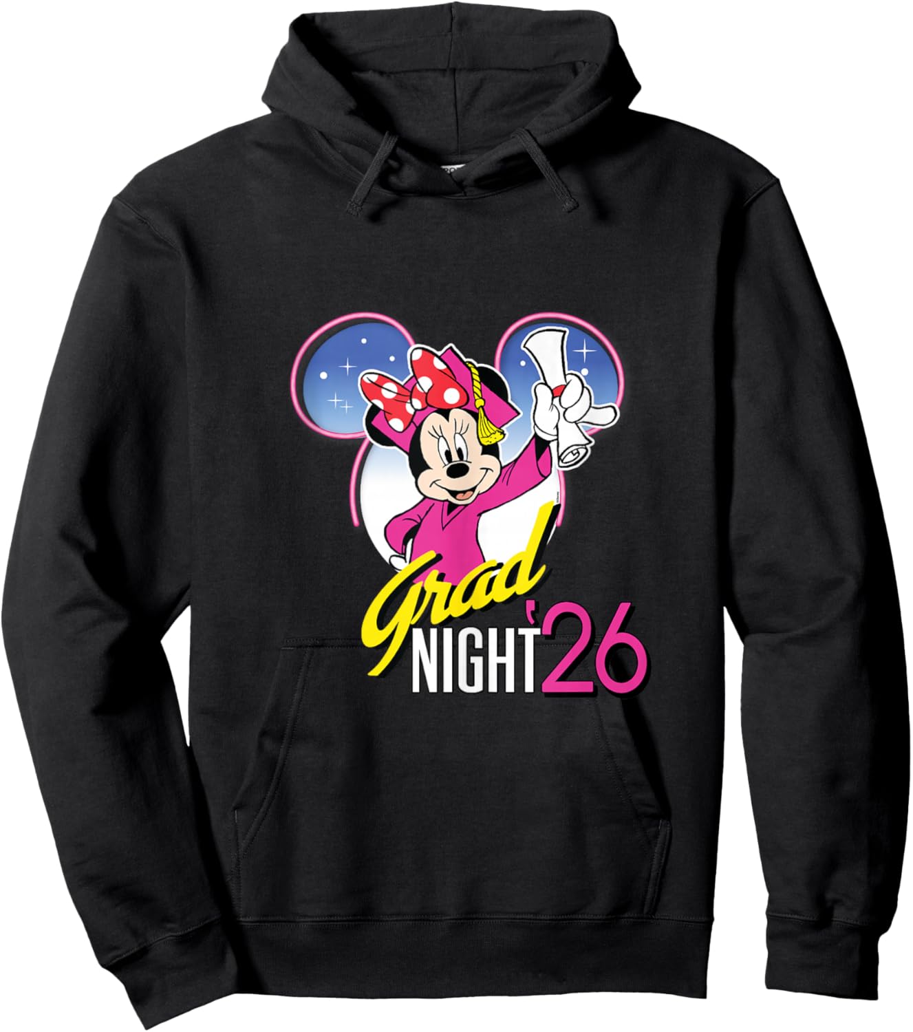 Disney Minnie Mouse Grad Night '26 Class of 2026 Graduation Hoodie - Hoodie | Black