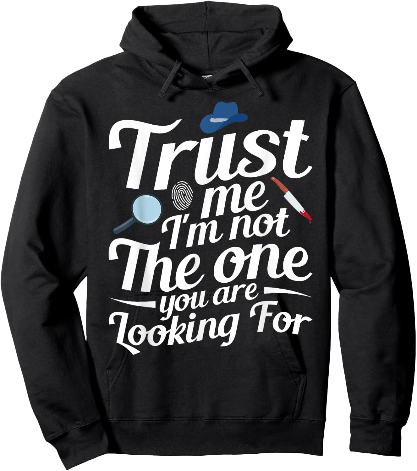 Murder Mystery Dinner Party Hose Crime Scene Murder Dinner Hoodie - Hoodie | Black