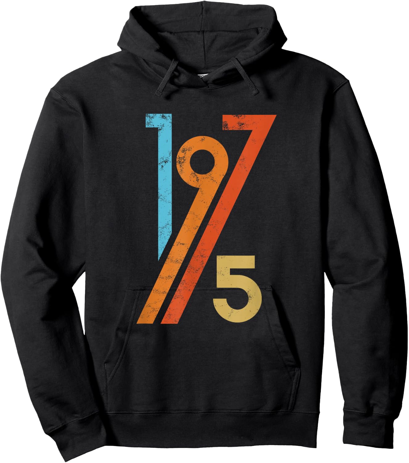Birthday Vintage 70s Style 1975 Hoodie - Hoodie | Black