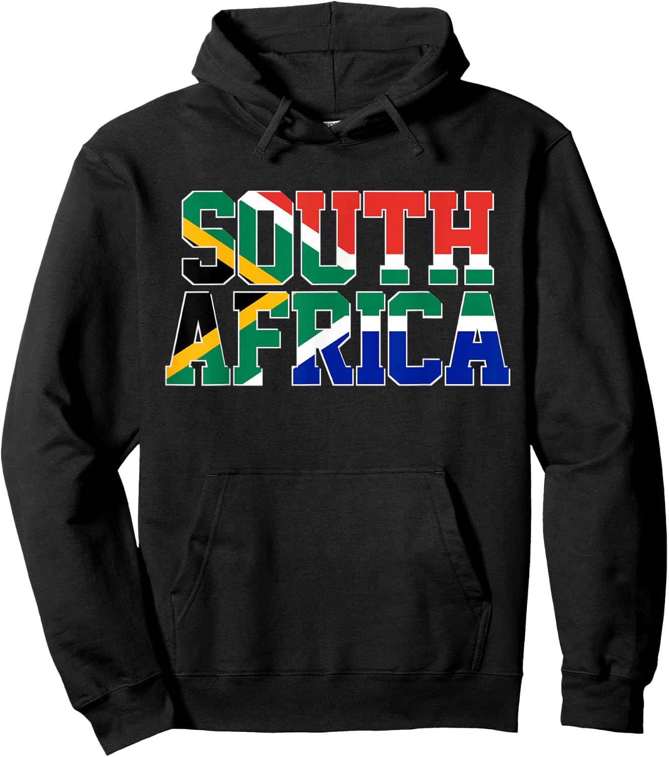 South Africa T Shirt African Country Flag Gift Patriotic Hoodie - Hoodie | Black