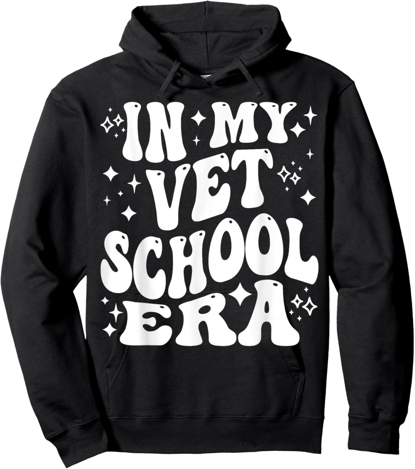 in My Vet School Era, Funny Future Veterinarian, Vet Student Hoodie - Hoodie | Black