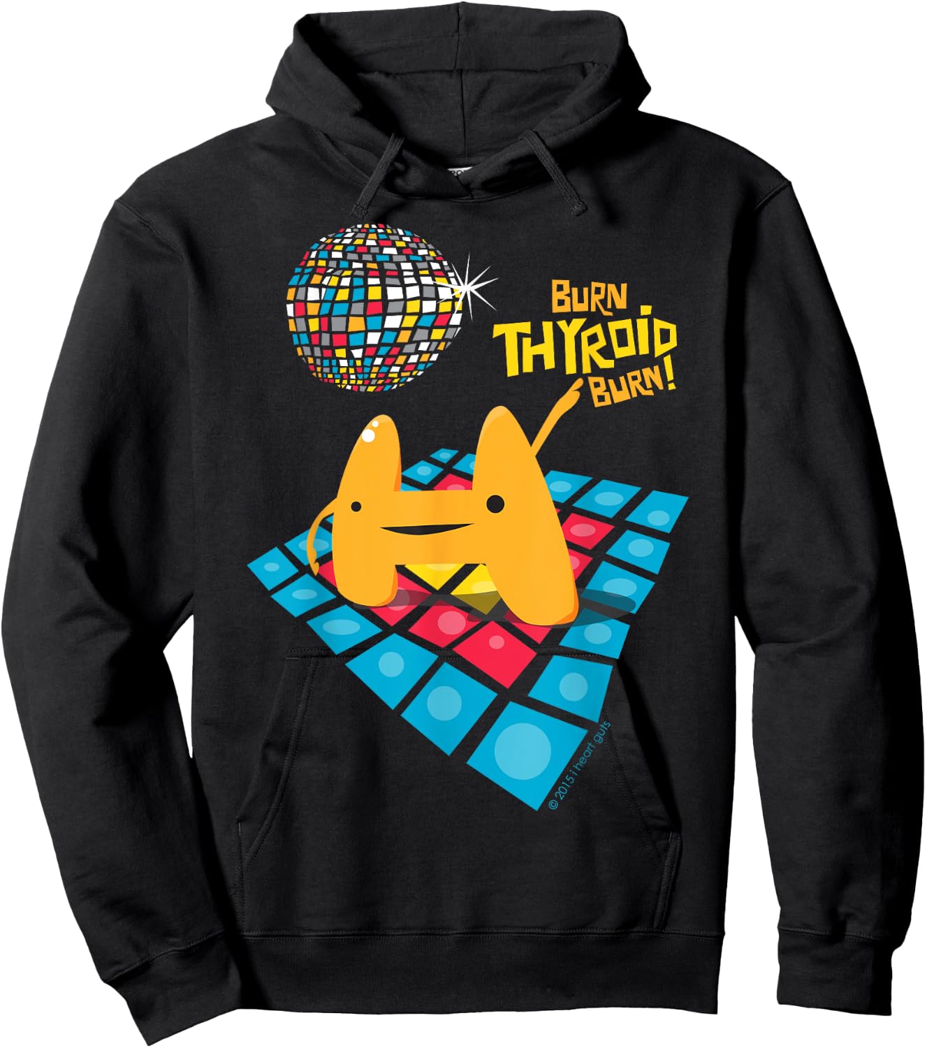 Cute Thyroid - Thyroid Removed Surgery Disease Funny Humor Hoodie - Hoodie | Black
