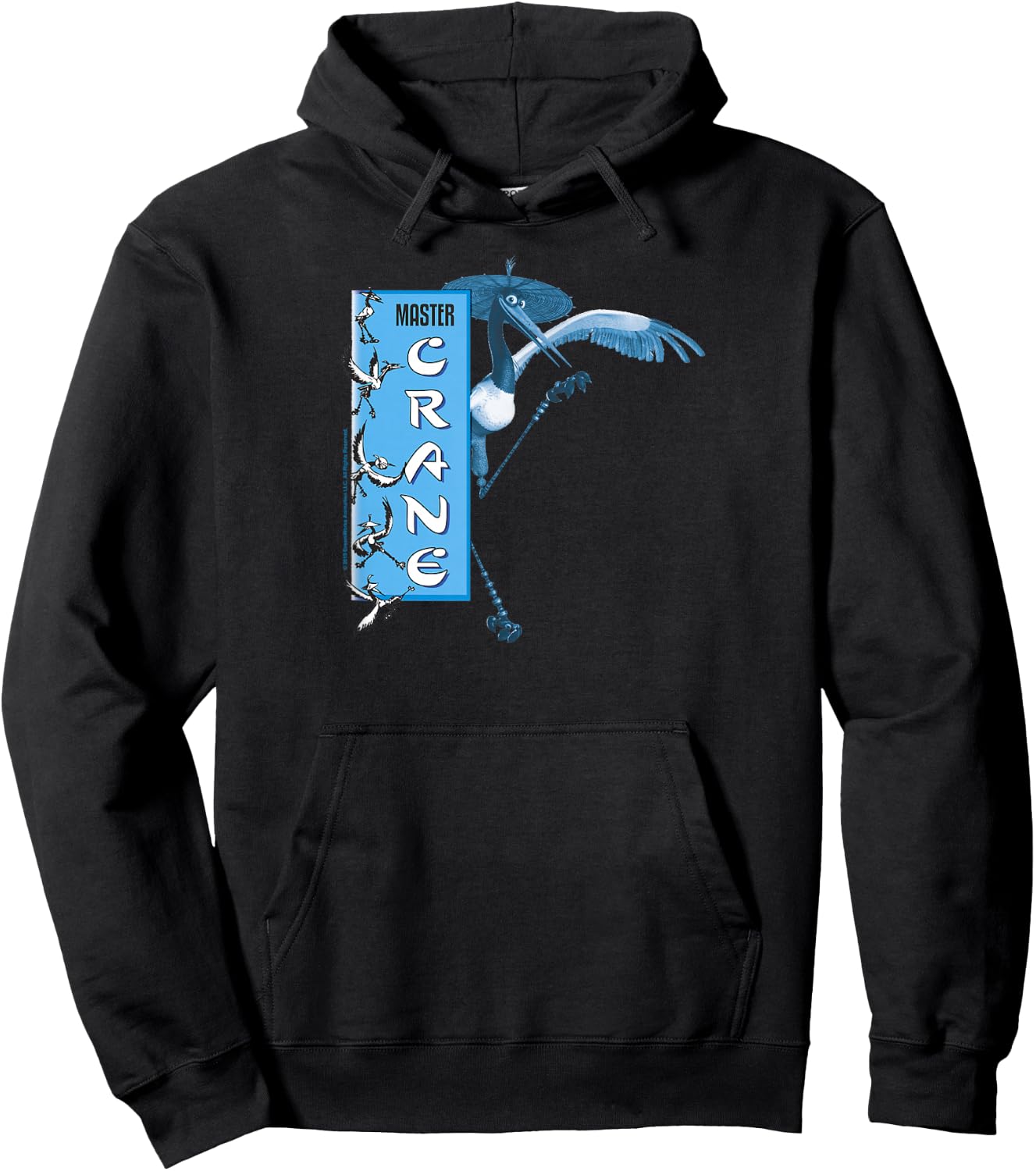 Kung Fu Panda Master Crane Action Pose Banner Hoodie - Hoodie | Black