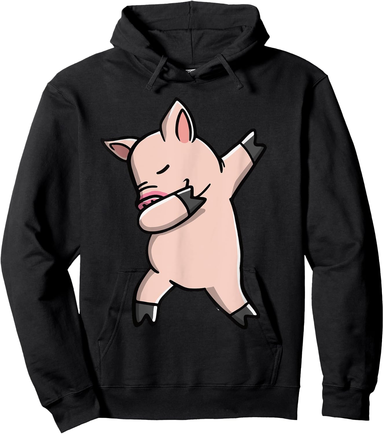 Dabbing Piggy Youth Piglet Costume Kids Hoodie - Hoodie | Black