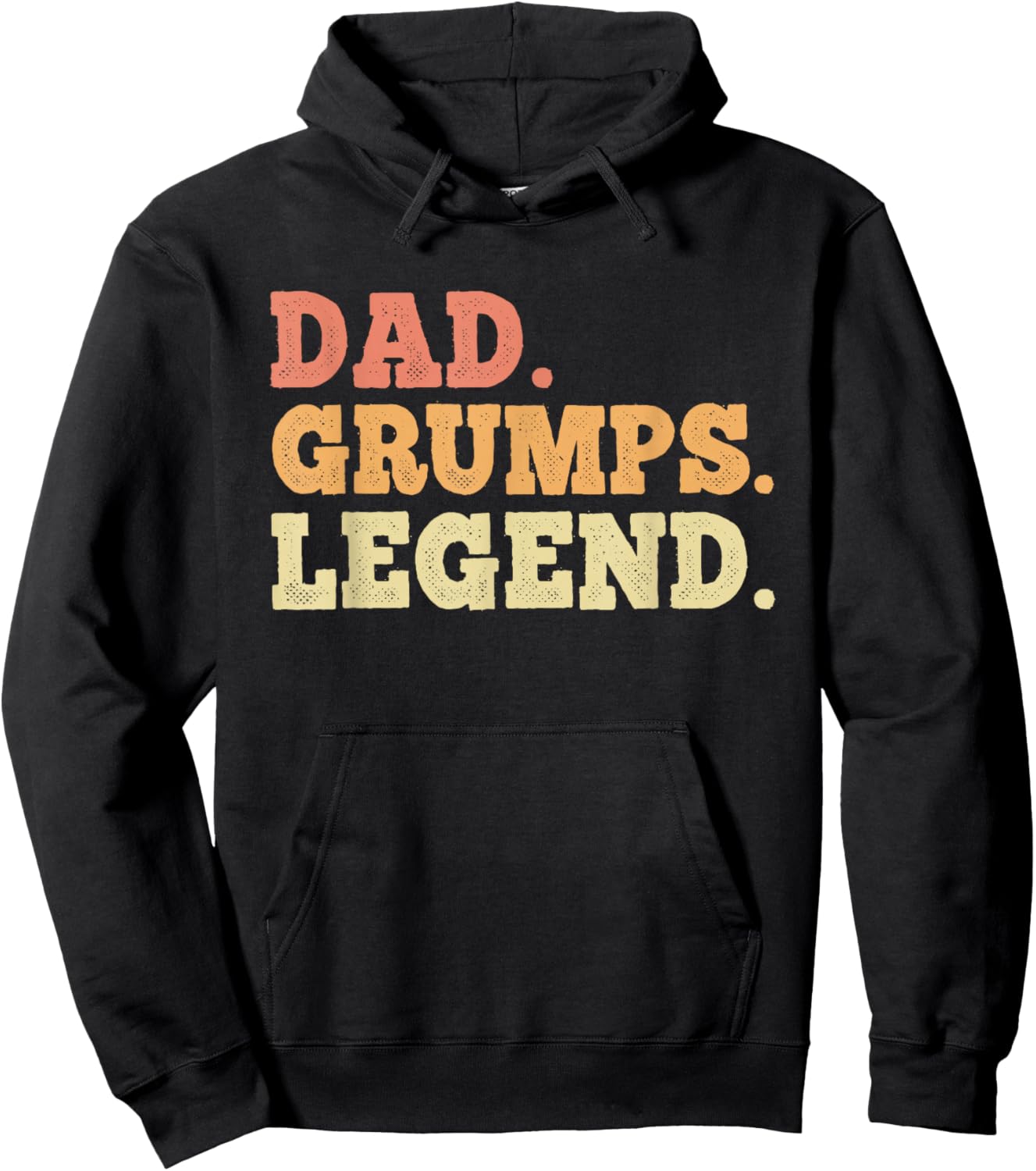 Dad Grumps Legend Retro Vintage Funny Legendary Hoodie - Hoodie | Black