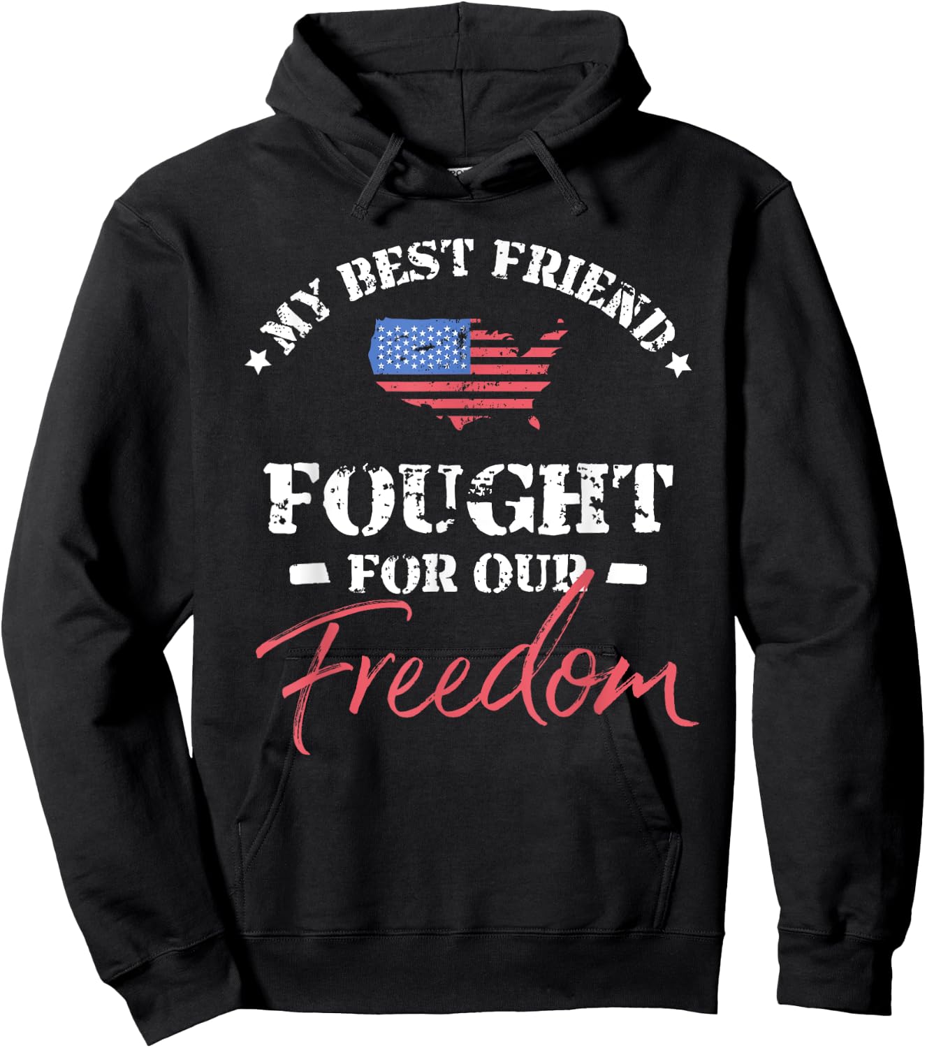 My Best Friend Is a Veteran Hoodie - Hoodie | Black