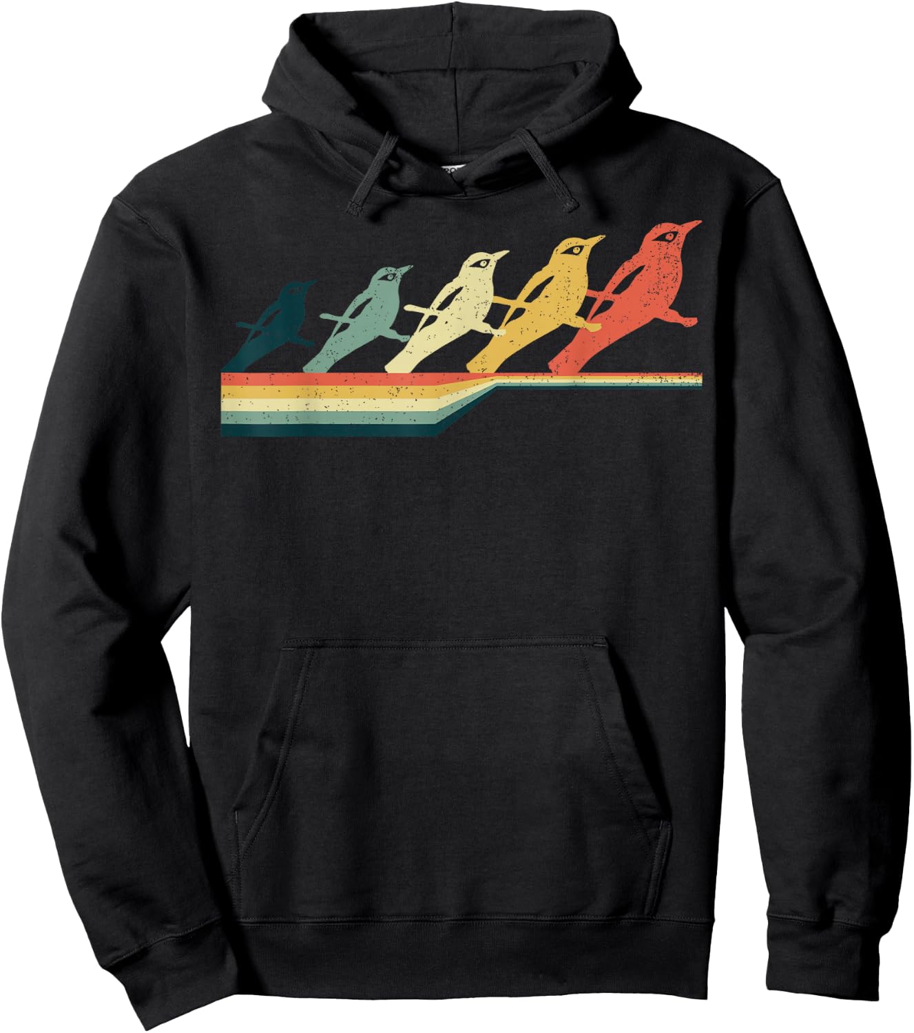BALTIMORE ORIOLE , Vintage Retro Style Hoodie - Hoodie | Black
