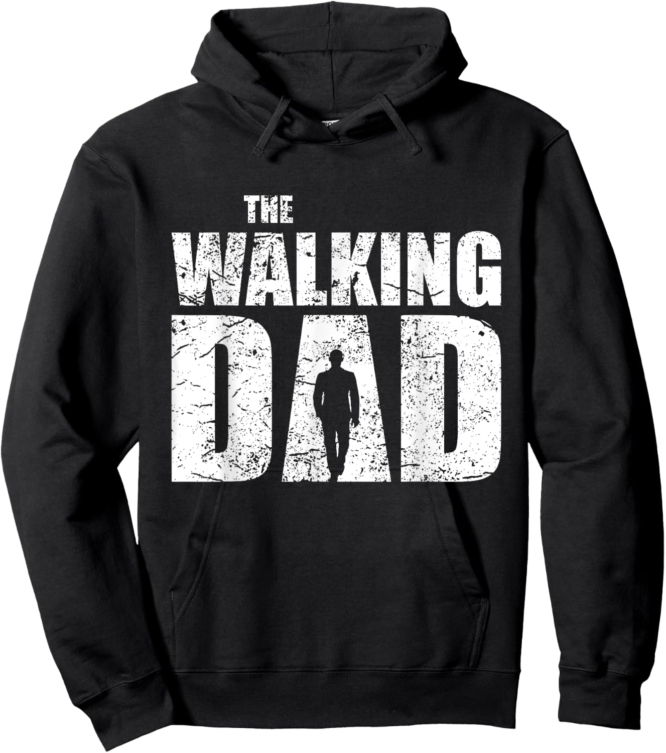 The Walking Dad Father Gifts Man Dead Retro Vintage Men Fun Hoodie - Hoodie | Black
