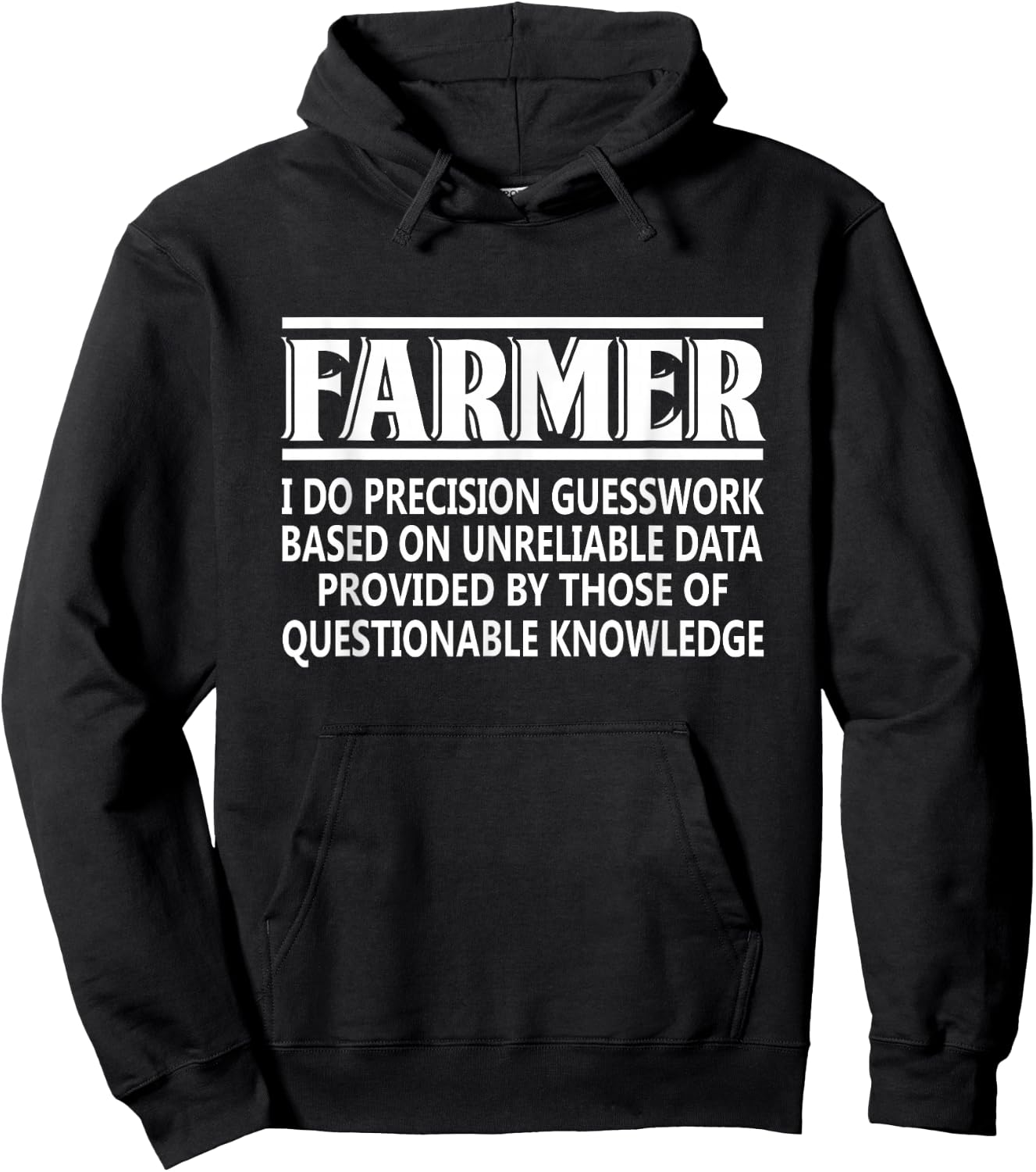 Farmer Definition Funny Farming Gift Hoodie - Hoodie | Black