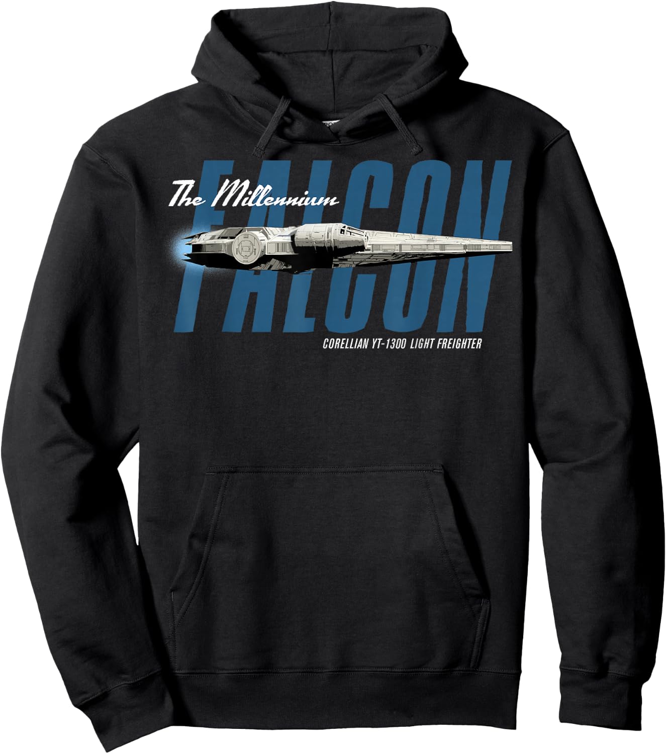Star Wars Han Solo Movie Falcon Flyby Text Graphic Hoodie - Hoodie | Black
