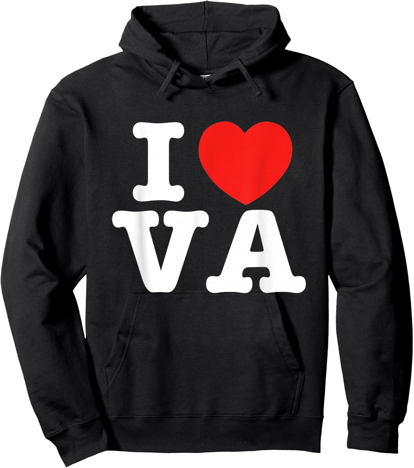 I Heart Virginia (VA) Love Hoodie - Hoodie | Black