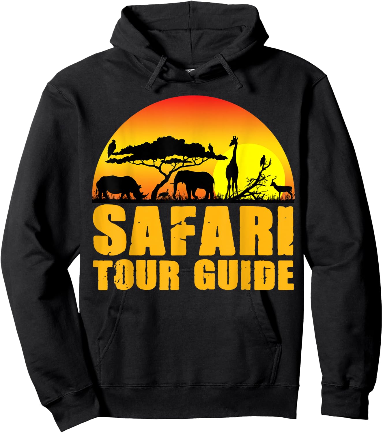 Safari Tour Guide Halloween Costume Animal Gift Hoodie - Hoodie | Black