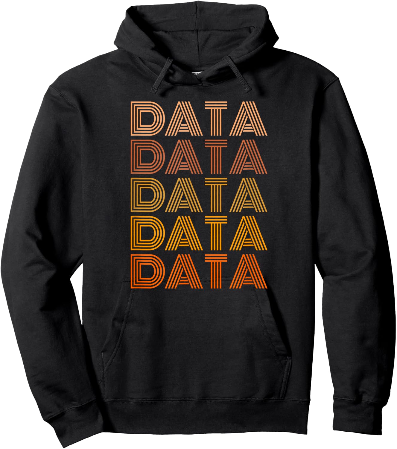 Retro Data Shirt Vintage Data Crypto Mining Data Hoodie - Hoodie | Black