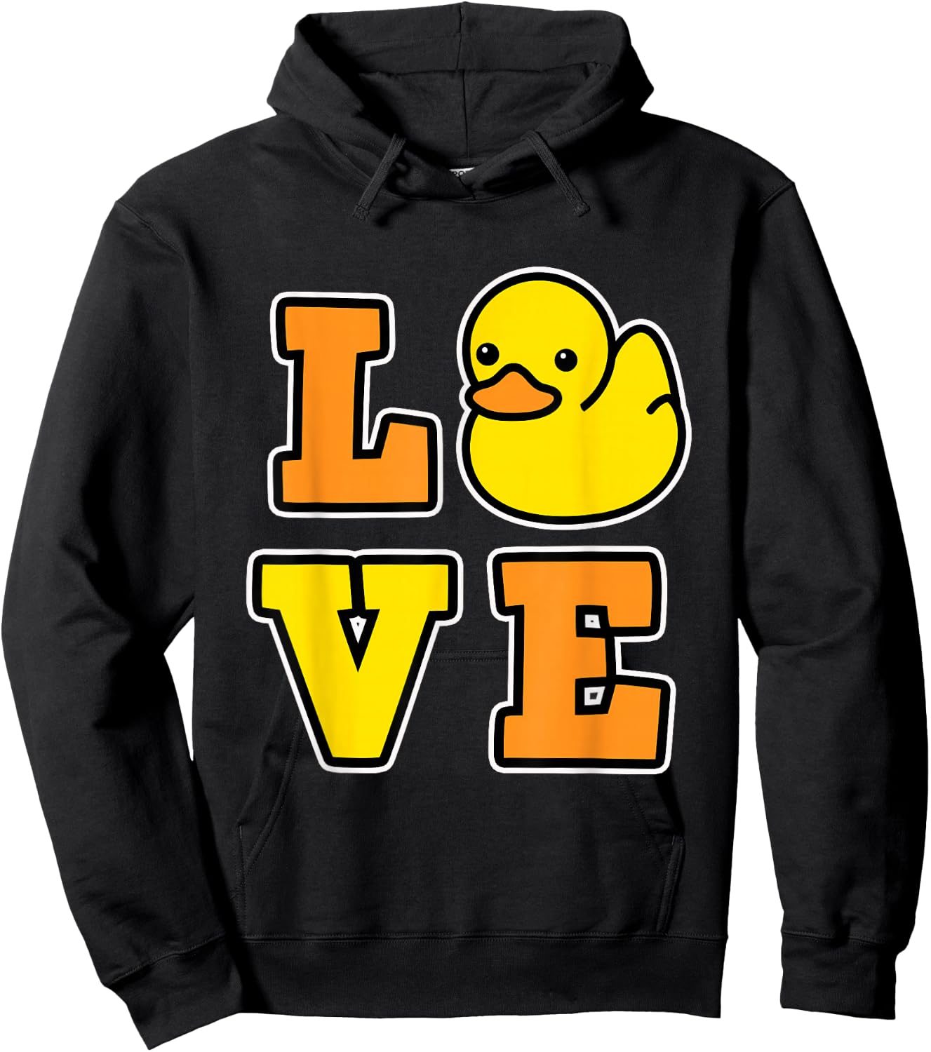 I Love Rubber Ducks for Duck loving Men and Women - Duck Hoodie - Hoodie | Black