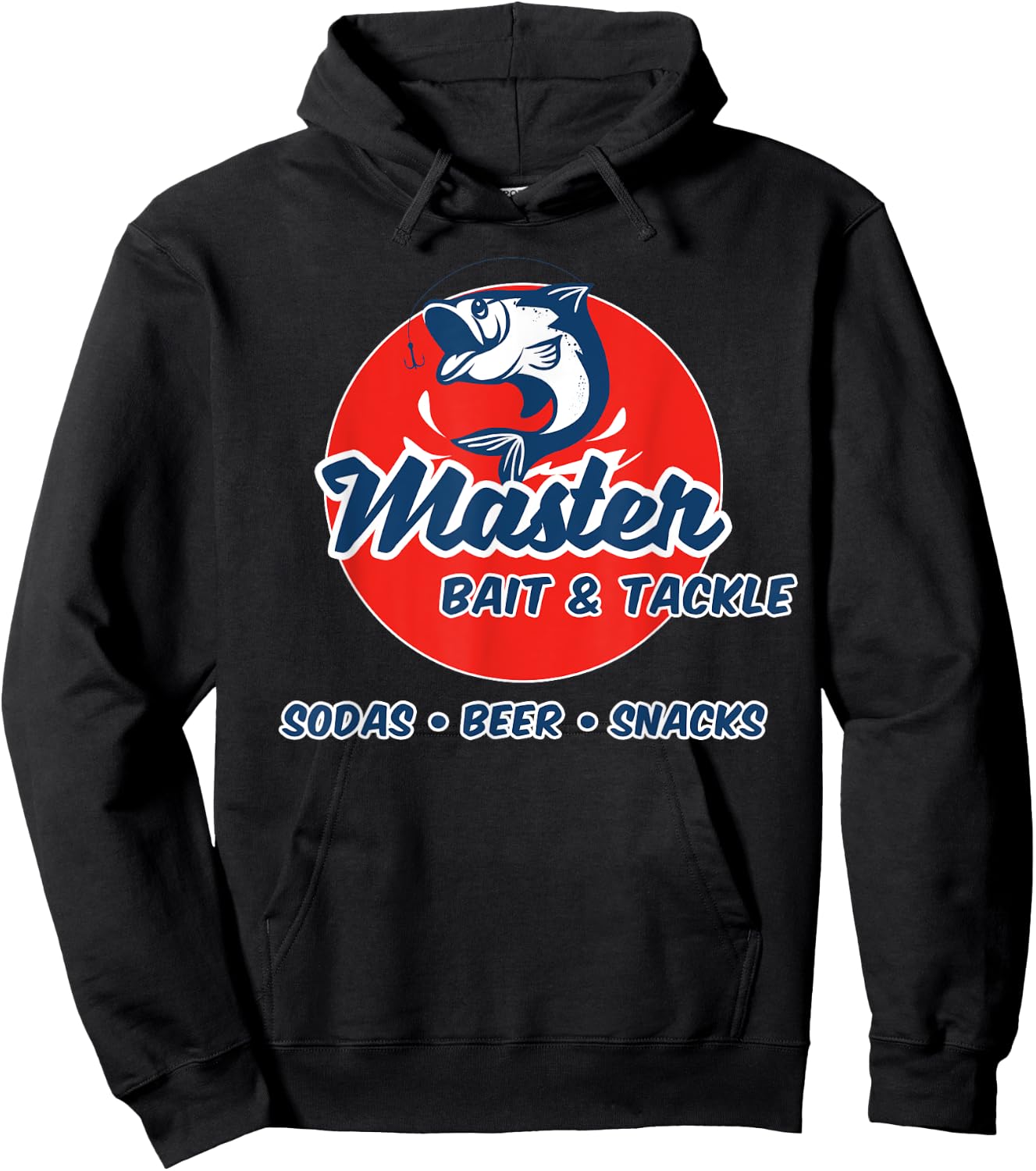 Master Bait And Tackle Funny Adult Humor Hoodie - Hoodie | Black