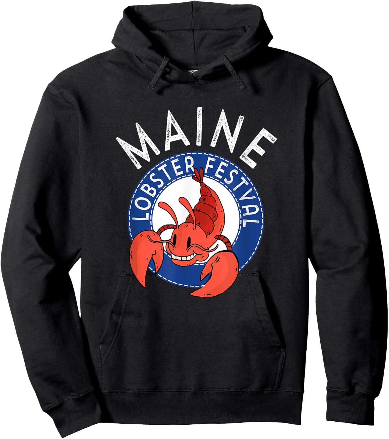 Maine Lobster Festival Seafood Crabbing Fishing Crew Hoodie - Hoodie | Black