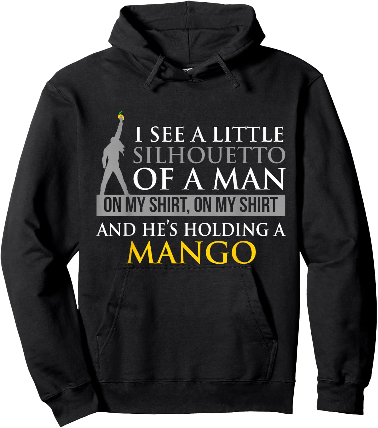 Funny Misheard Lyrics I See A Little Silhouetto Of A Man Hoodie - Hoodie | Black