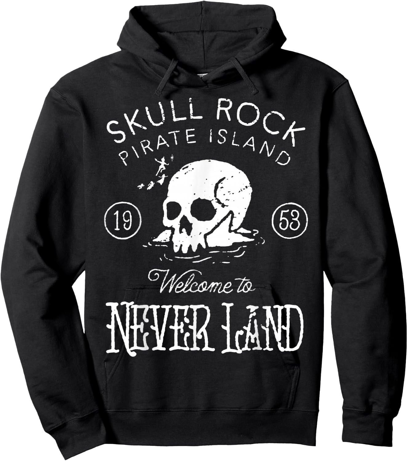Disney Peter Pan Skull Rock Vintage Poster Hoodie - Hoodie | Black