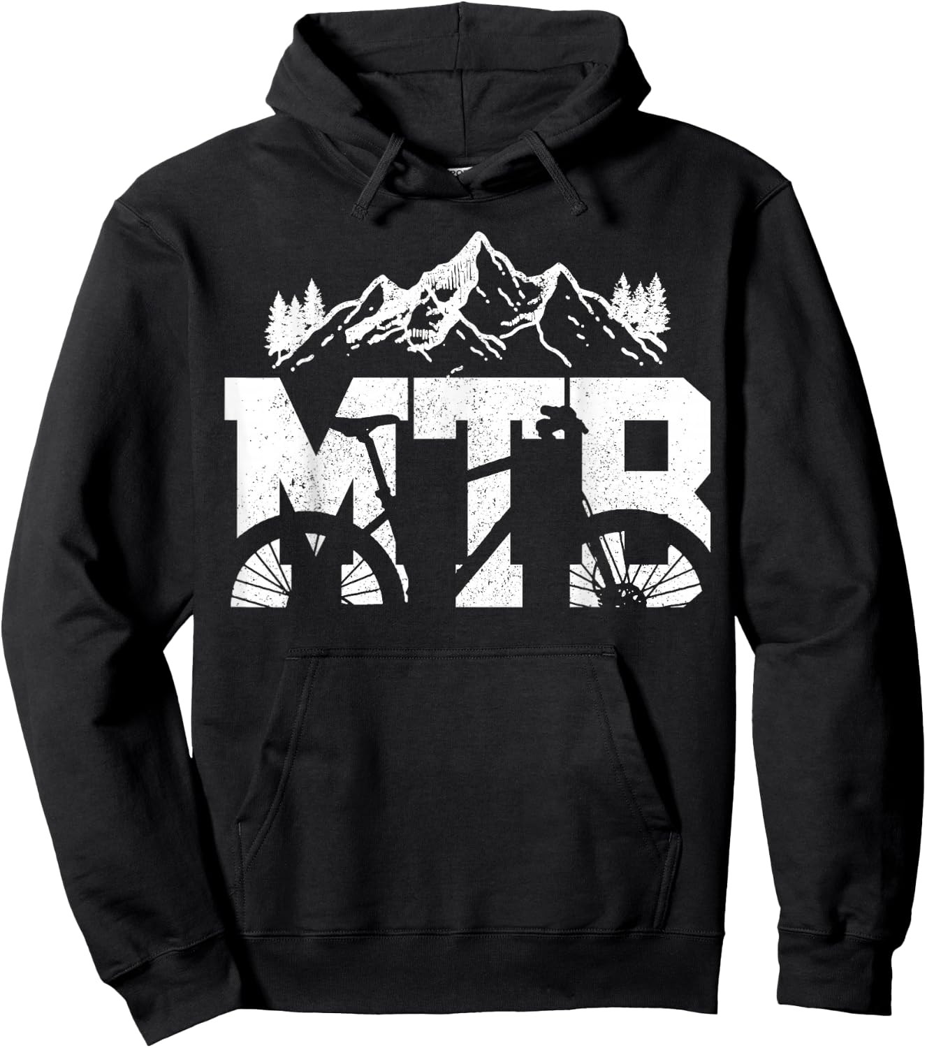 MTB Mountain Bike Bicycle Mountain Bike Biker Gift Hoodie - Hoodie | Black