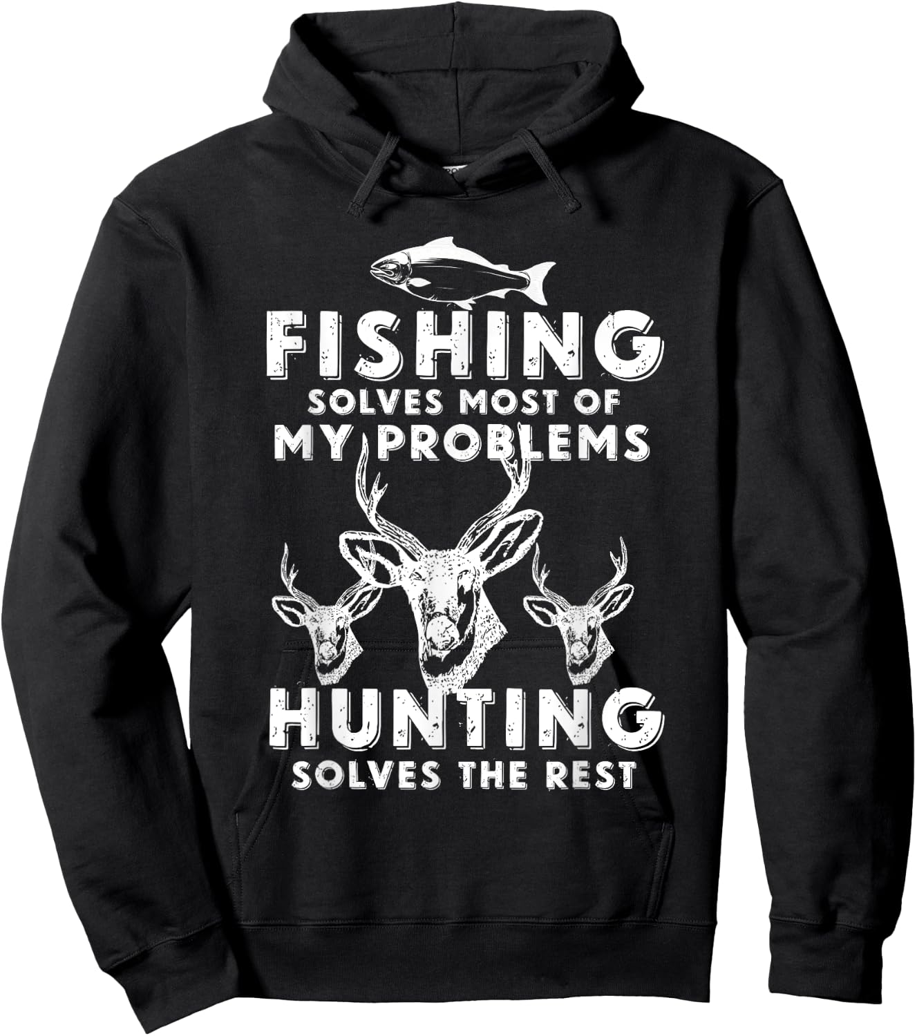 Fishing & Hunting Shirt Gifts for Hunters Who Love To Hunt Hoodie - Hoodie | Black