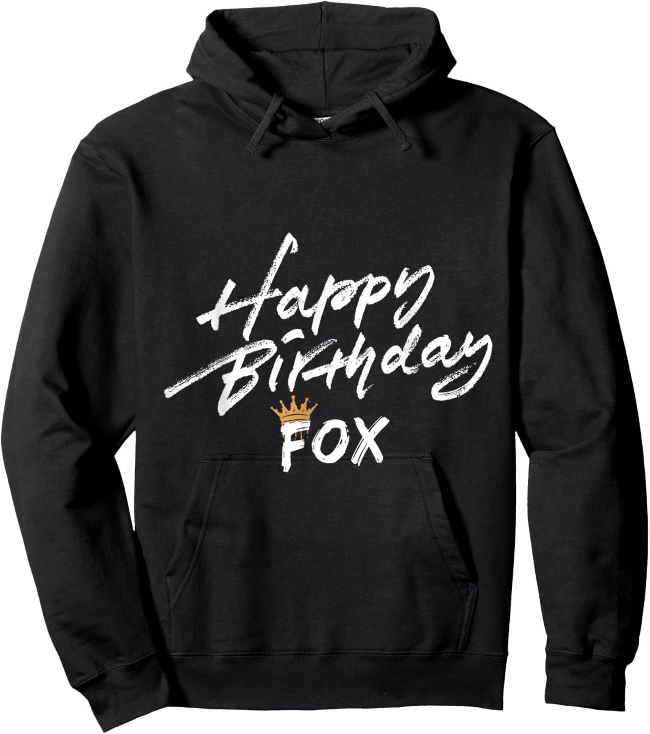Happy birthday Fox for party Hoodie - Hoodie | Black