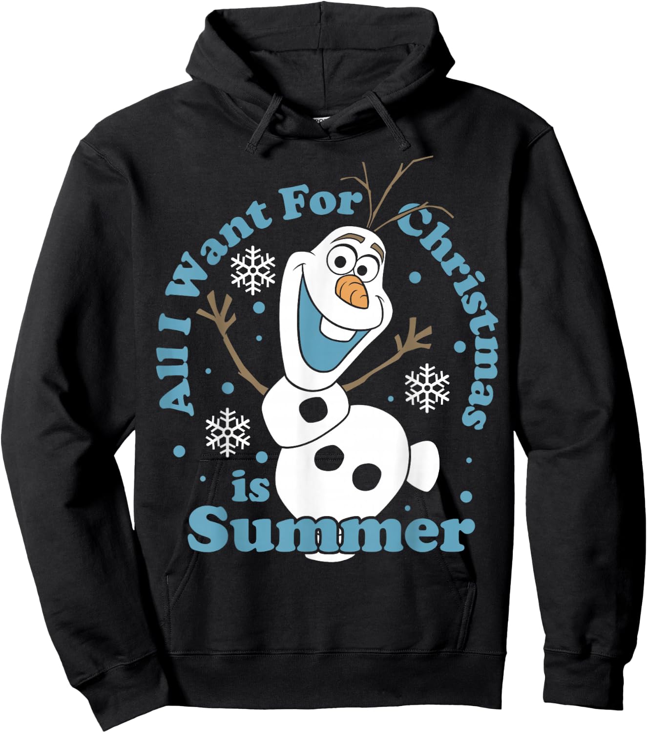 Disney Frozen Olaf All I Want for Christmas is Summer Hoodie - Hoodie | Black