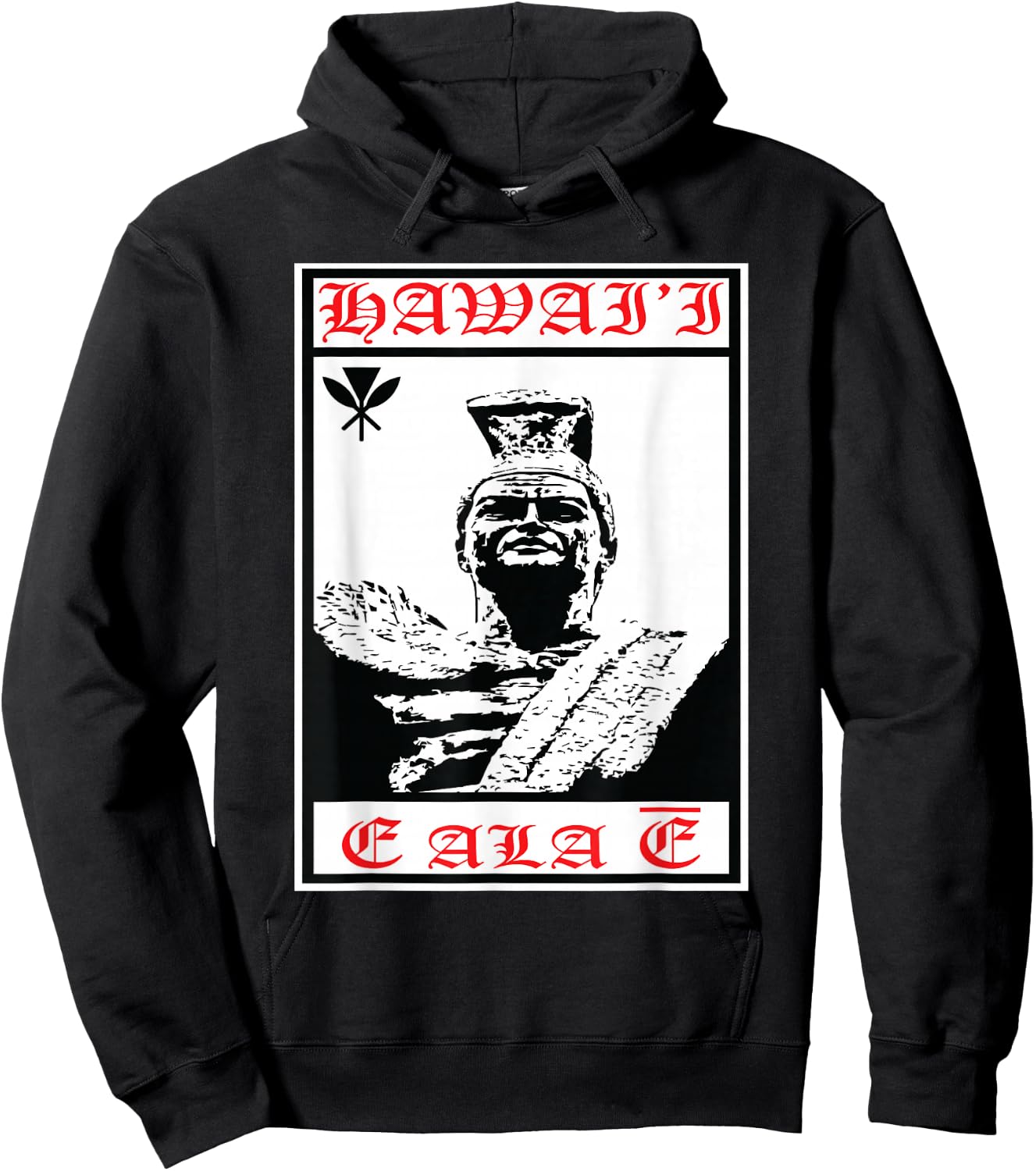 Hawaiian Islands King Kamehameha Hawaii Tribal Hoodie - Hoodie | Black