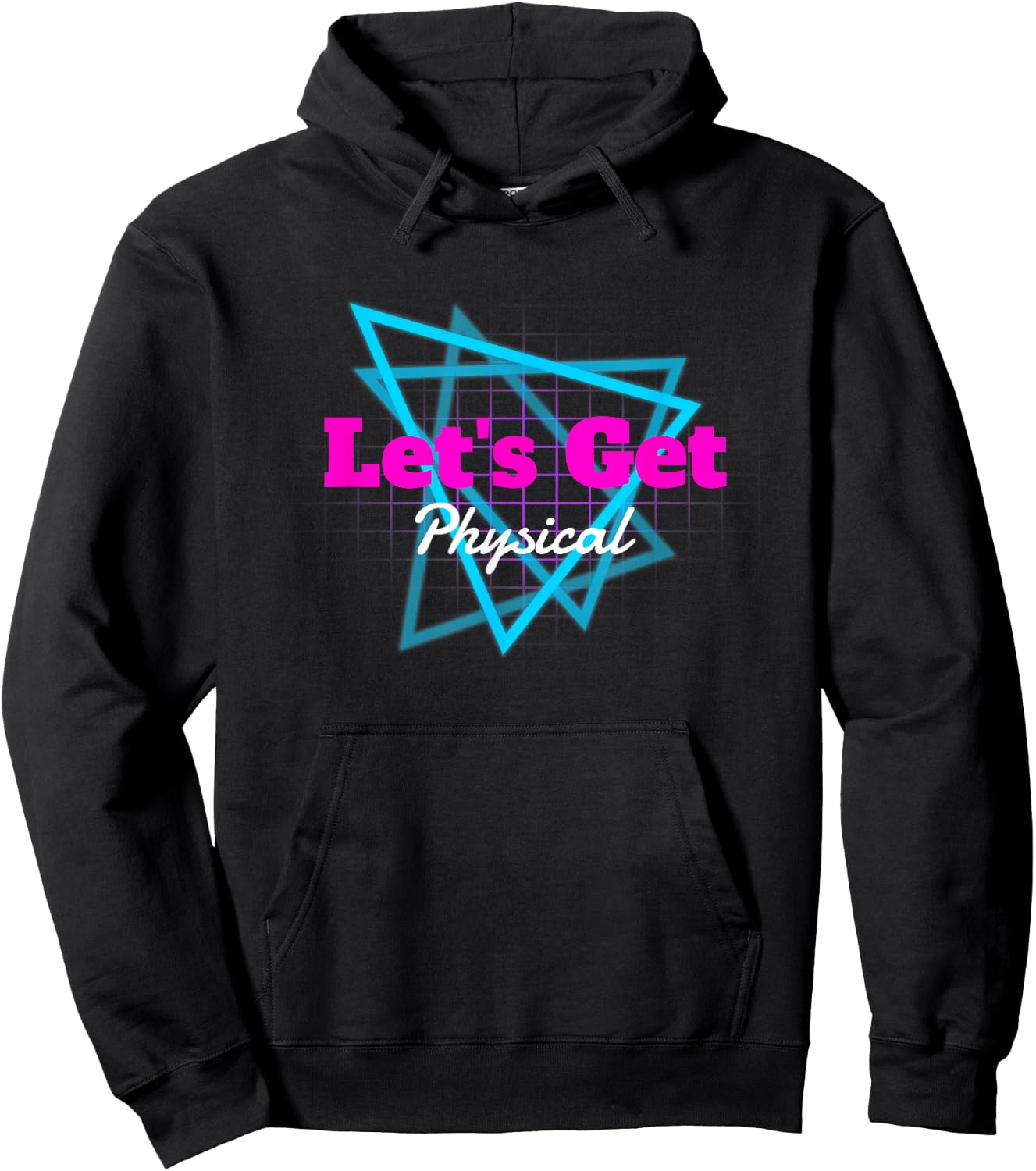 80's Workout Gym Lets Get Physical Totally Rad Gift Hoodie - Hoodie | Black