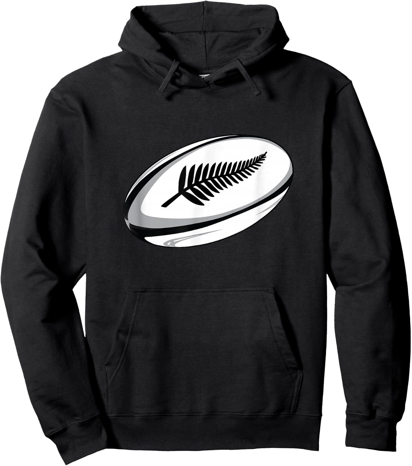 New Zealand Rugby Jersey Hoodie - Hoodie | Black