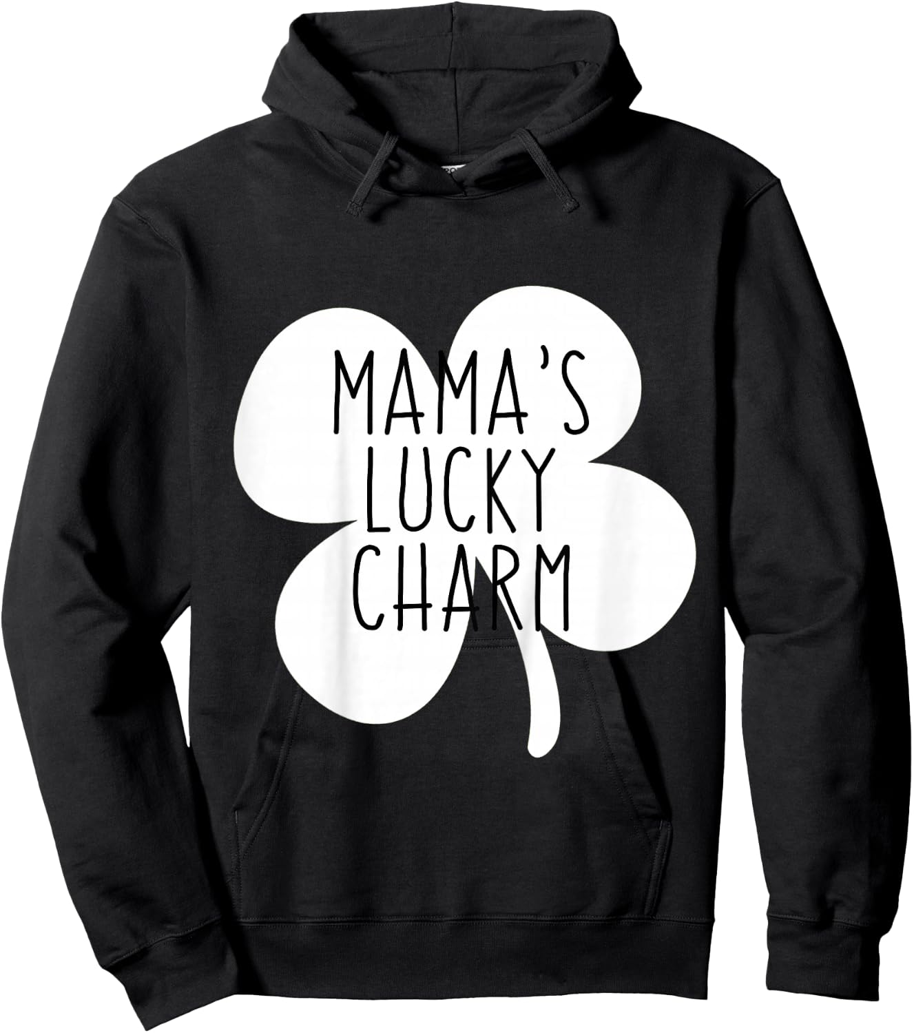Kids Mommy and Me St Patricks Day for Toddler Mamas Lucky Charm Hoodie - Hoodie | Black