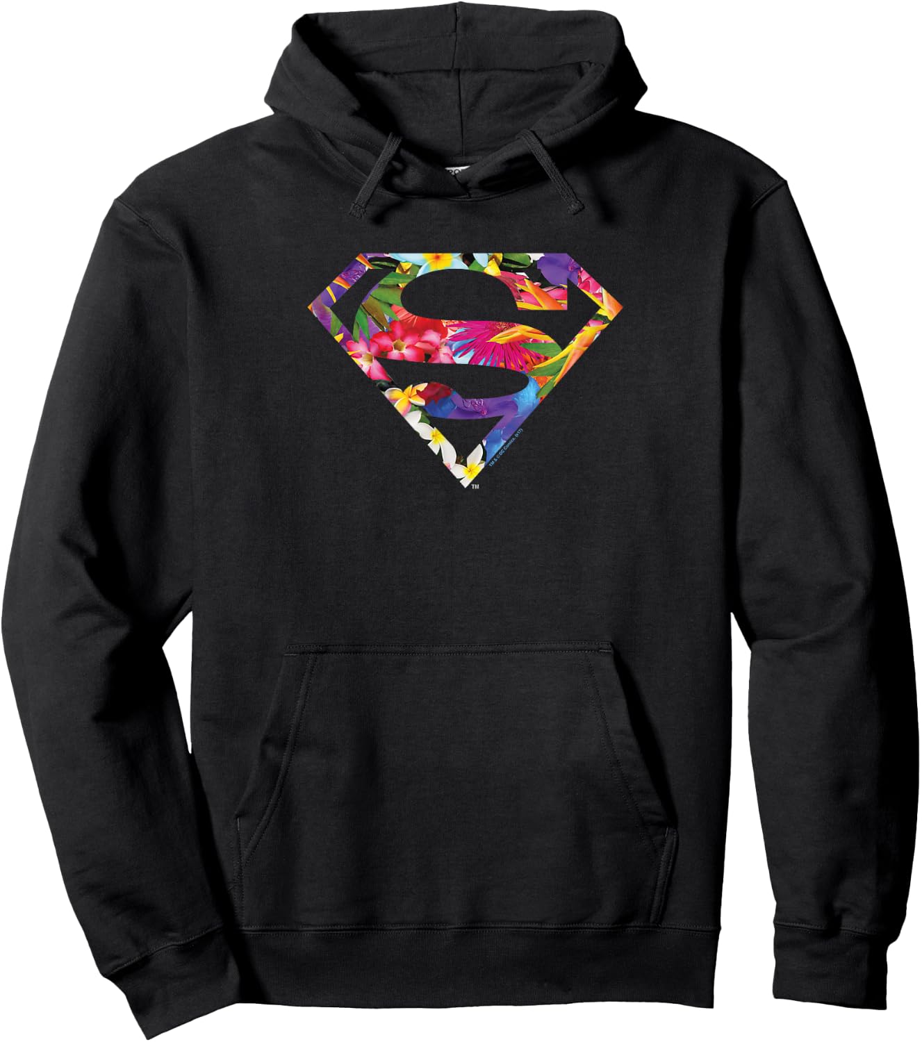 Superman Hawaiian Shield Hoodie - Hoodie | Black