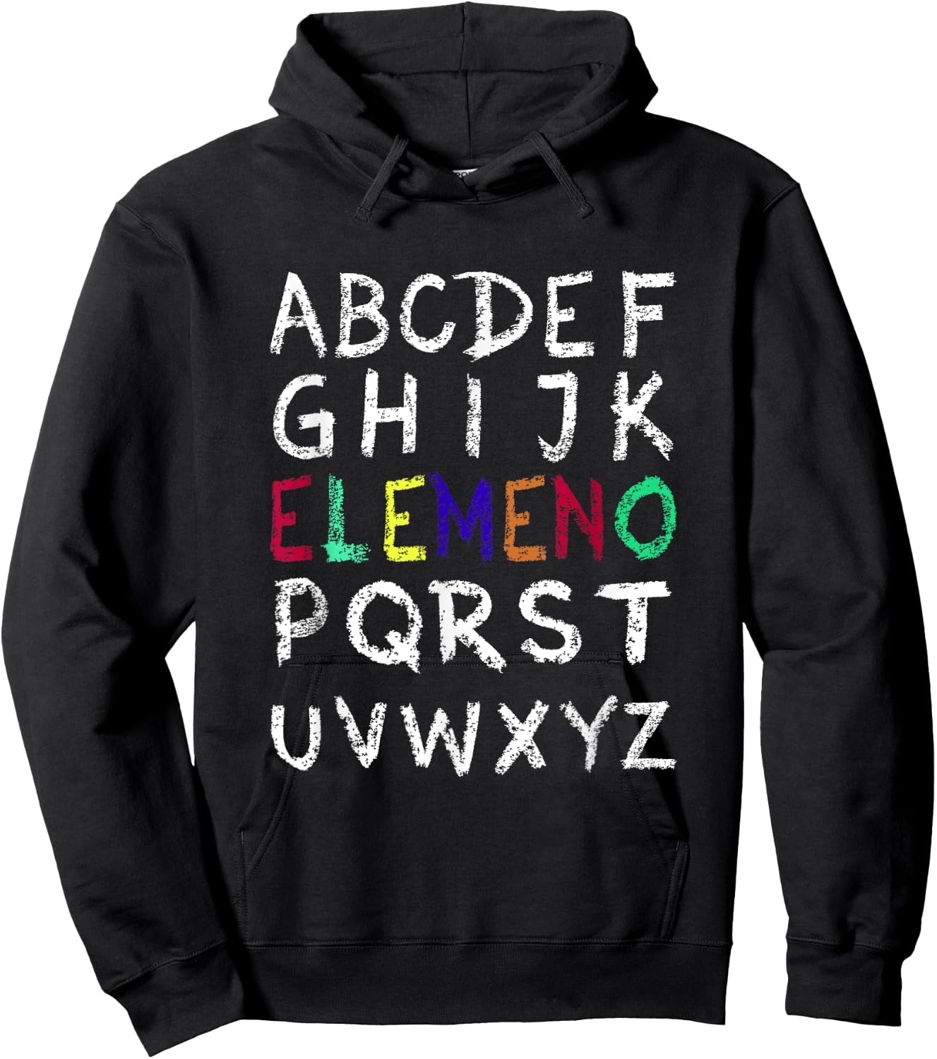 ELEMENO Alphabet-Funny Preschool Kindergarten-School Teacher Hoodie - Hoodie | Black
