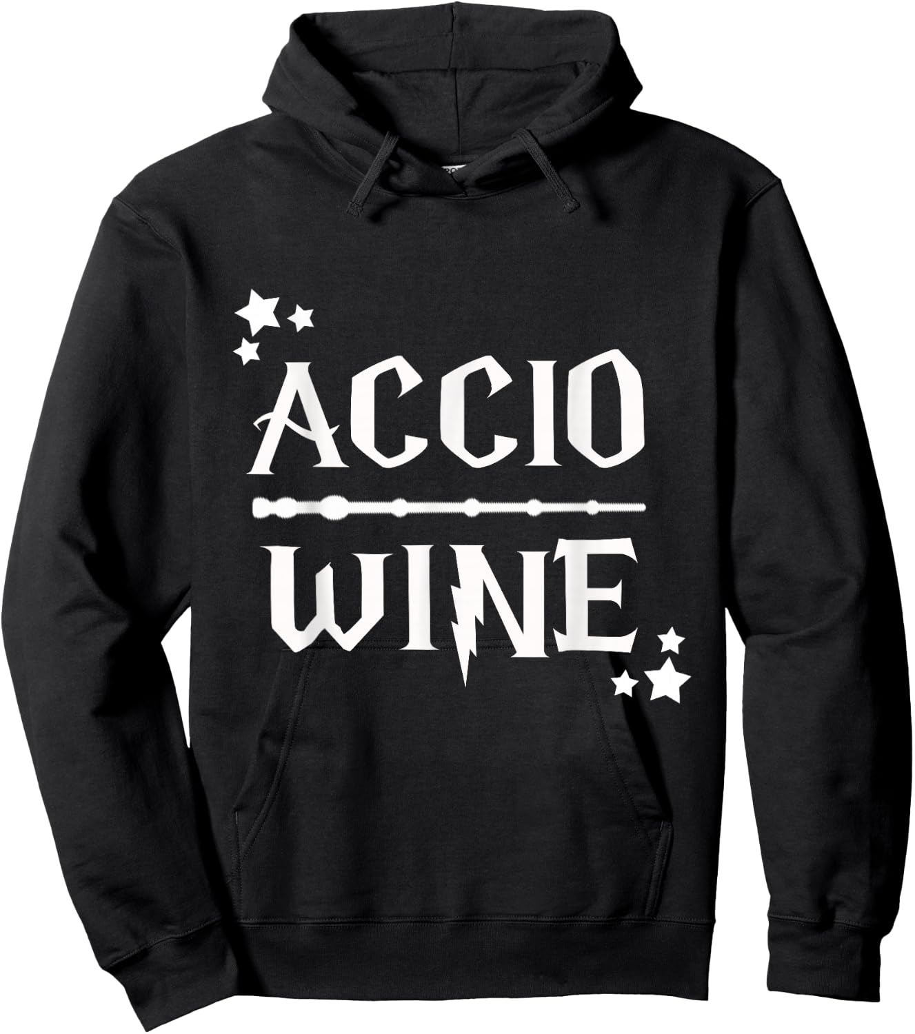 Accio Wine Wand Hoodie - Hoodie | Black