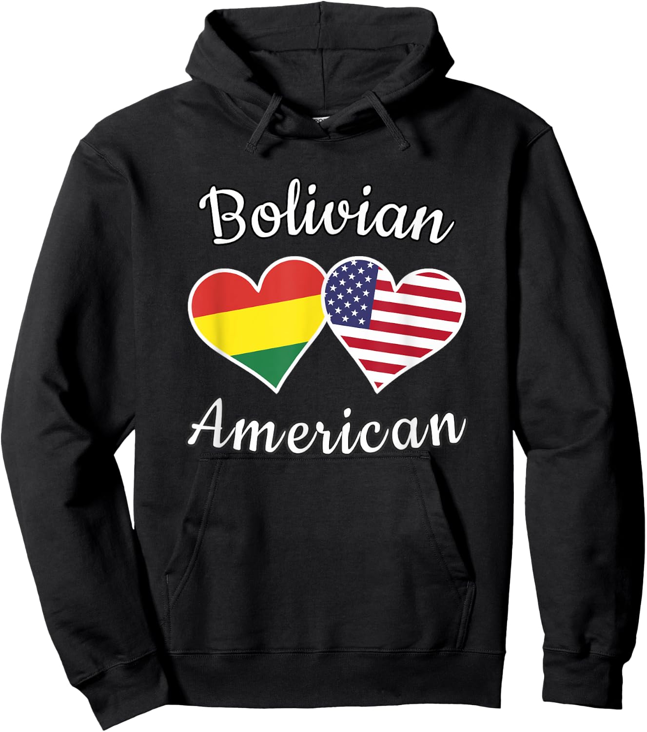 Bolivia USA Shirt Bolivian American Men Women Kids Hoodie - Hoodie | Black