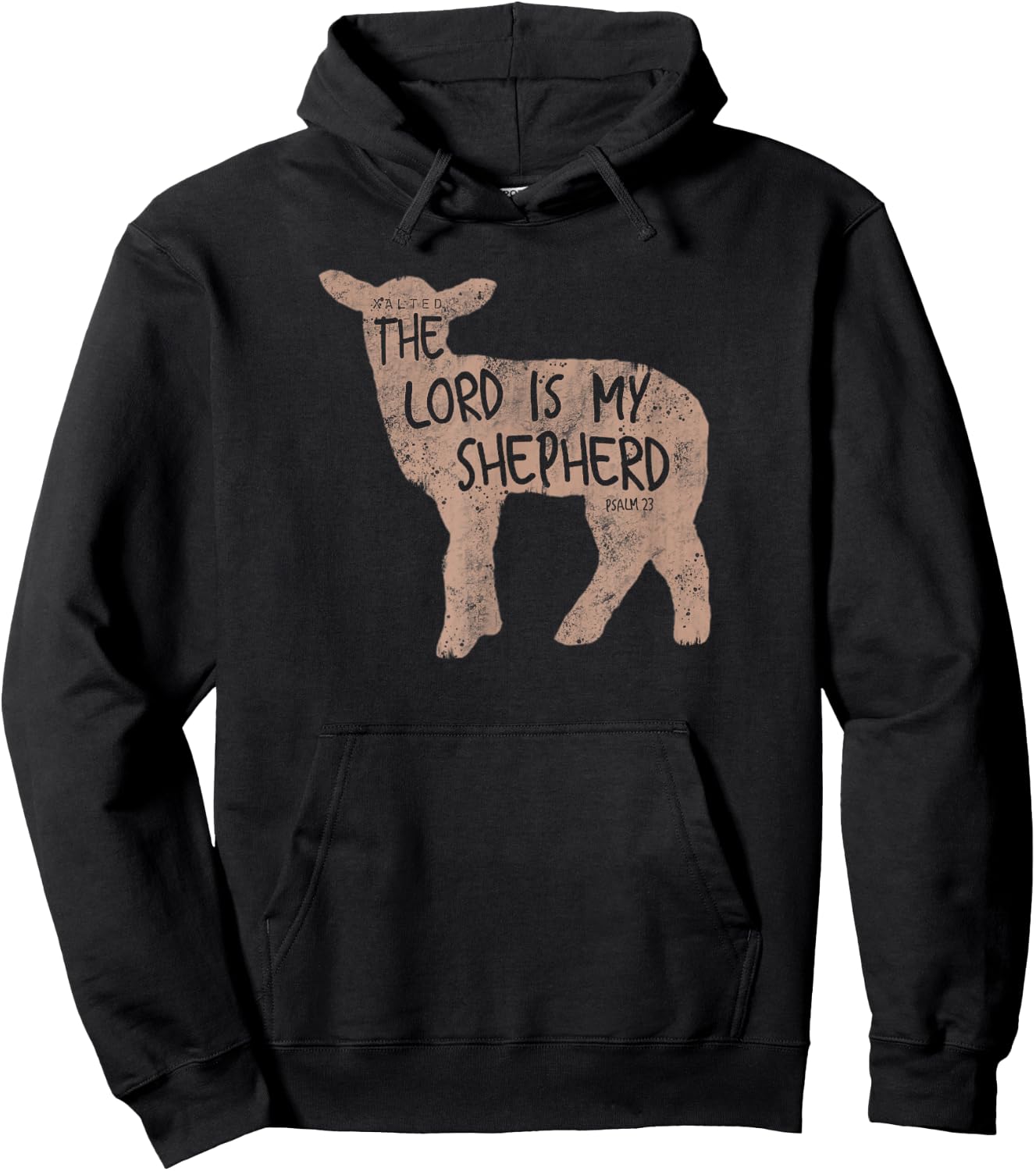 Xalted Christian Lamb of God Shepherd - Black, Small Hoodie - Hoodie | Black