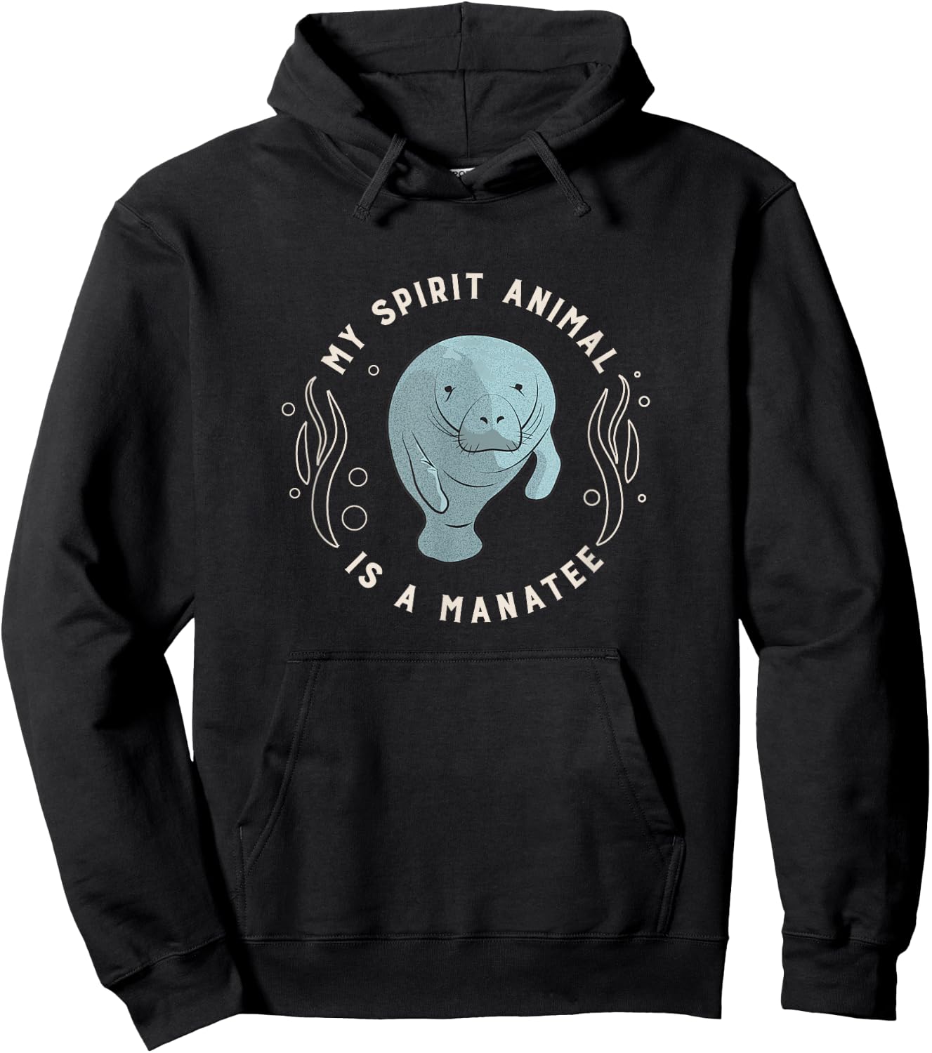 My Spirit Animal is a Manatee Hoodie - Hoodie | Black