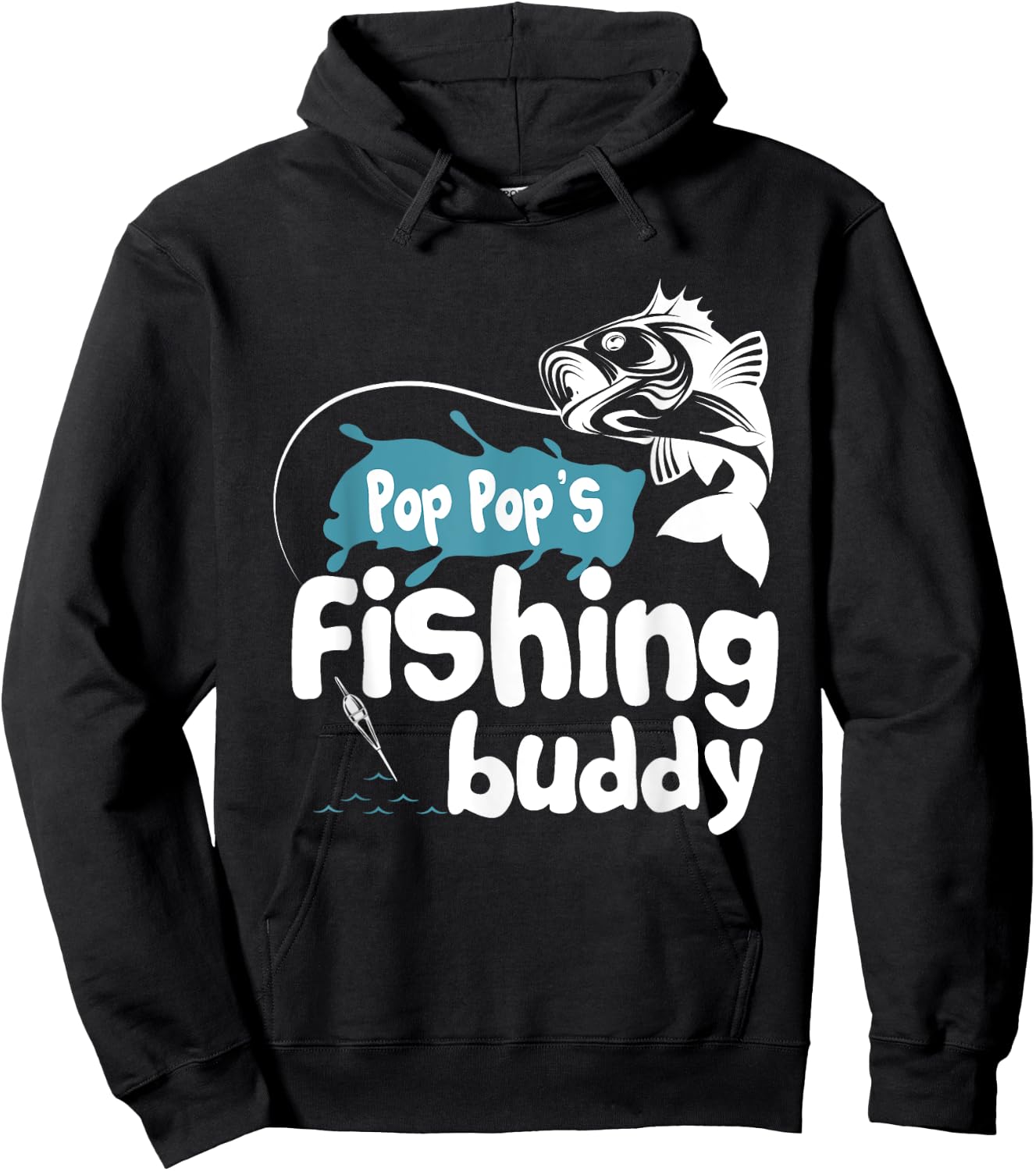 Pop Pop's Fishing Buddy Hoodie - Hoodie | Black