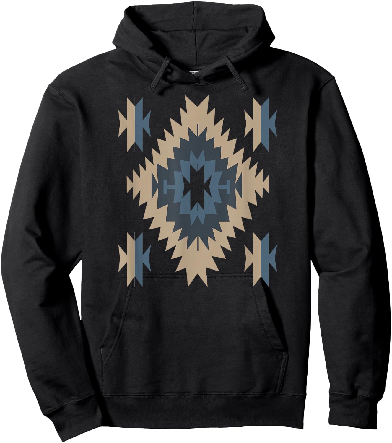 Southwestern Santa Fe Indian Tribal Shirt Hoodie - Hoodie | Black