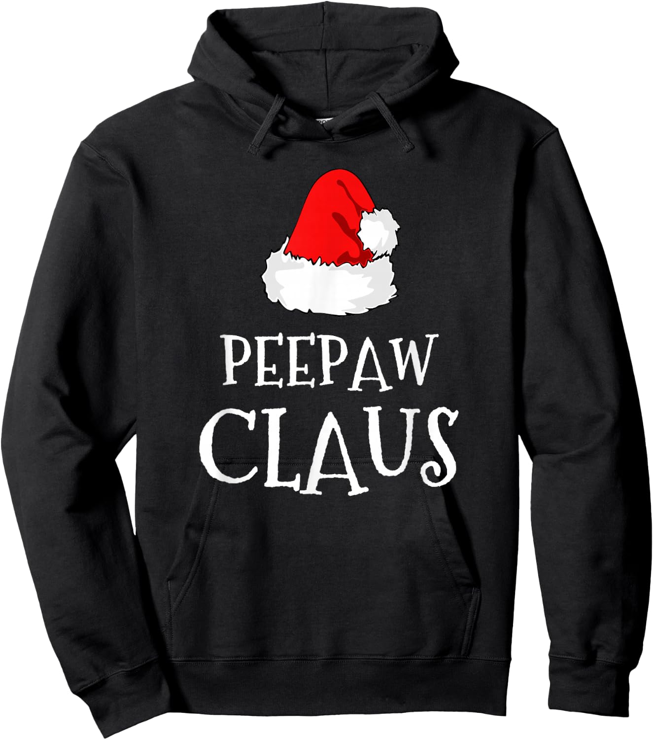 PeePaw Claus Christmas Santas Pajama Family Matching Pee-Paw Hoodie - Hoodie | Black