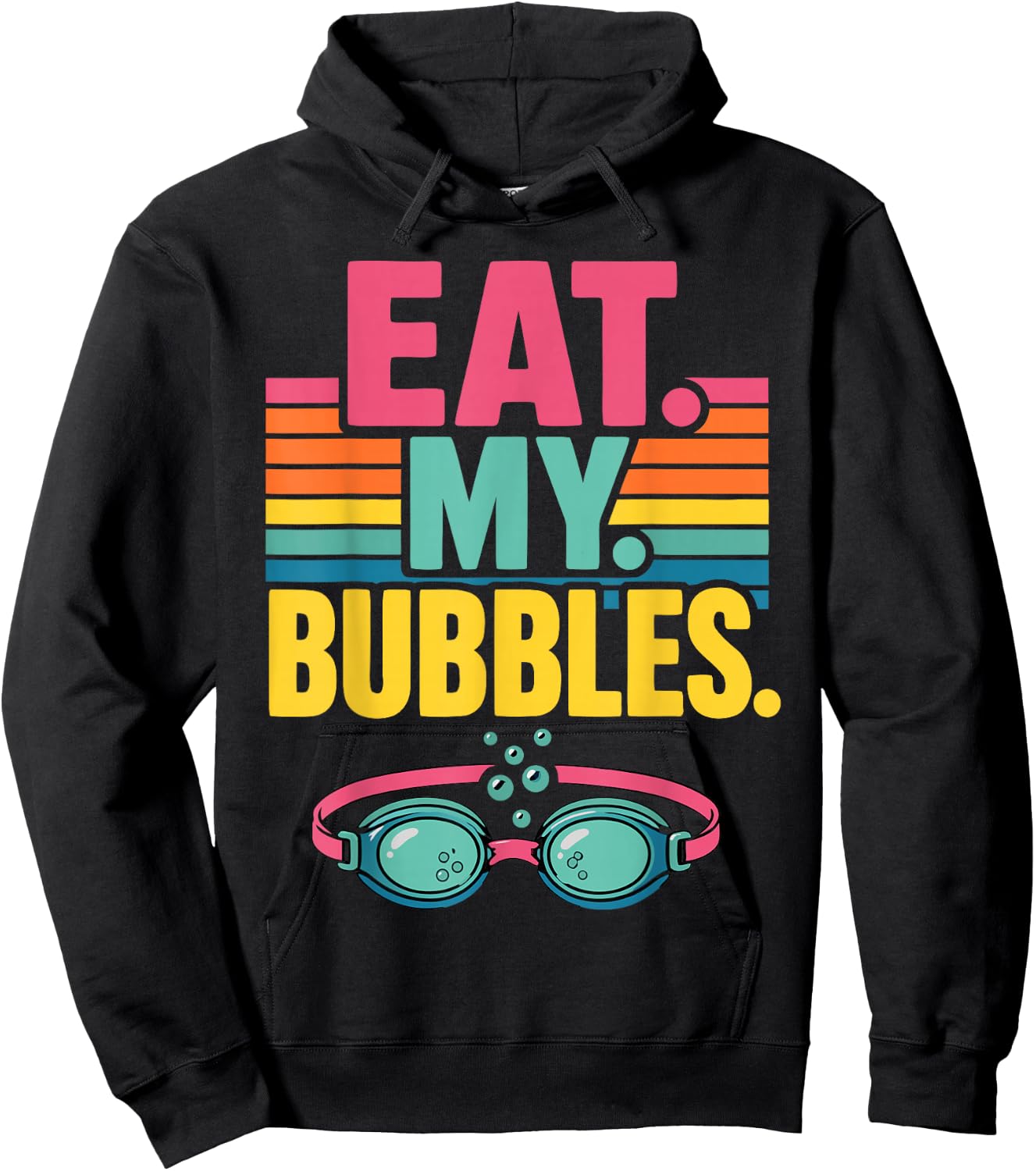 Funny Swim Team Swimming Hoodie - Hoodie | Black
