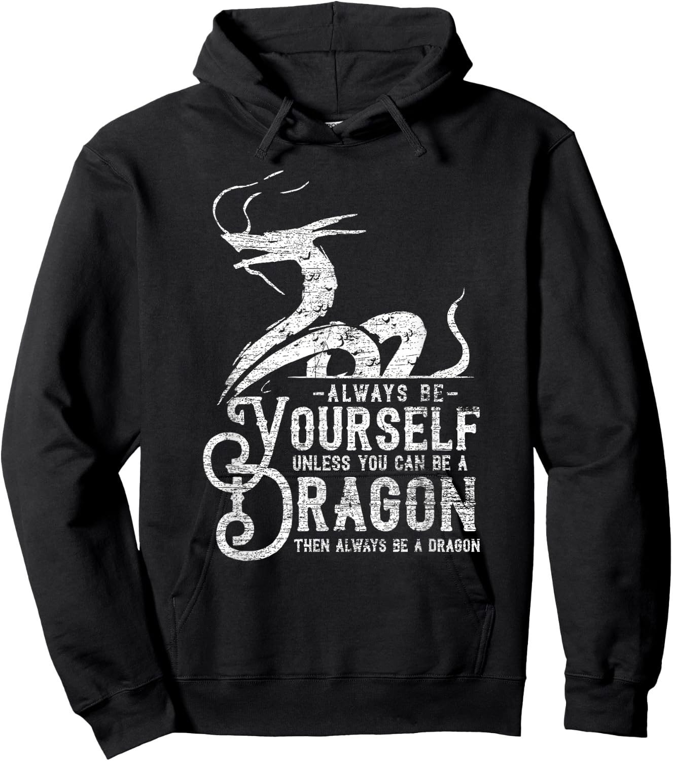 Always Be A Dragon Hoodie - Hoodie | Black
