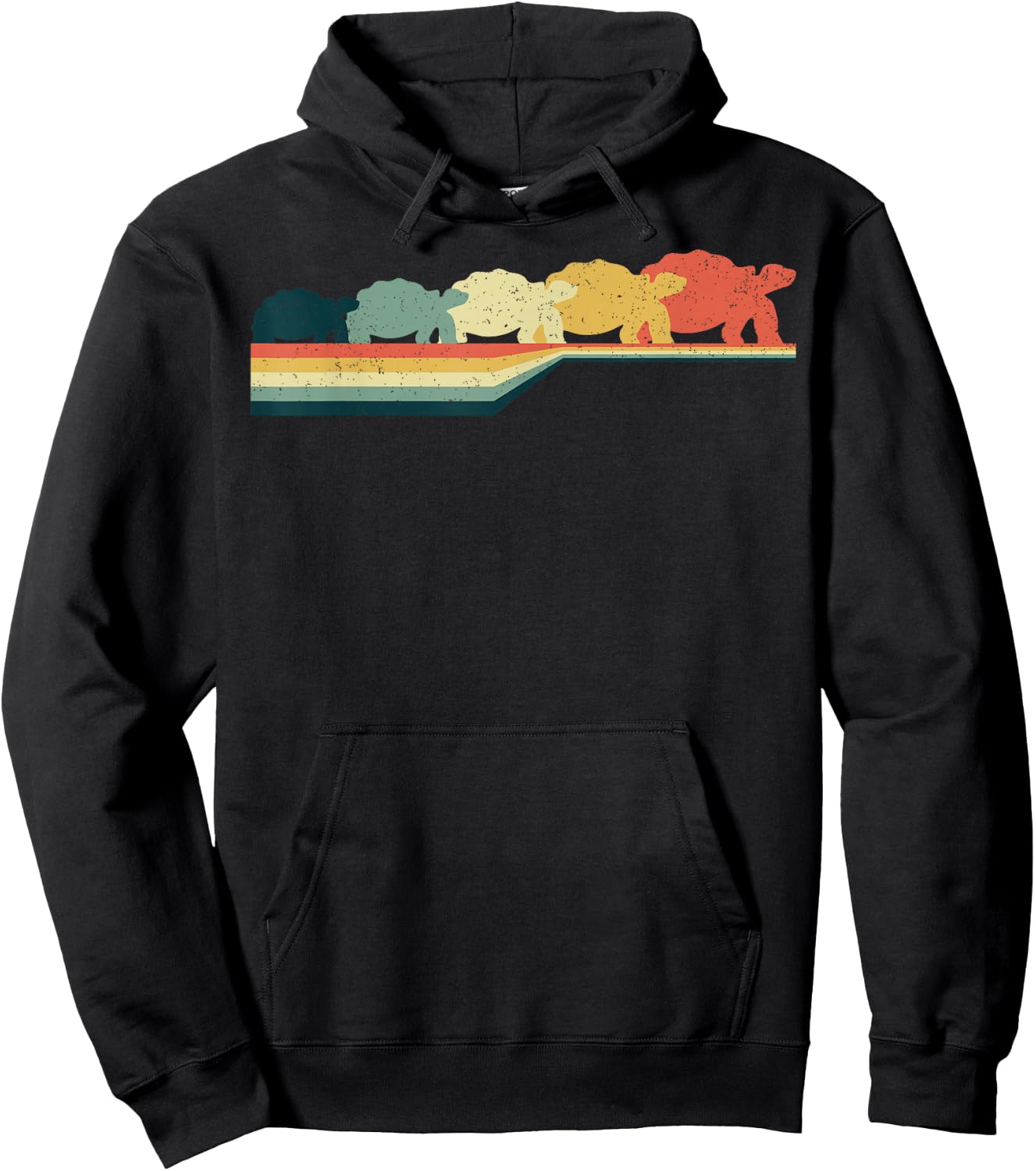 TORTOISE Vintage Retro Style Cute Pet Gift Hoodie - Hoodie | Black