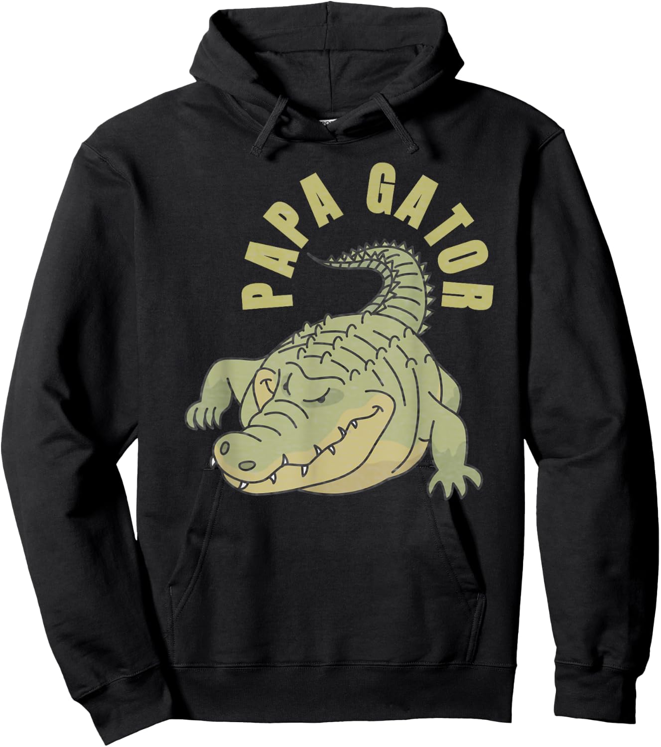 Vintage Papa Gator Shirt Alligators Father Hoodie - Hoodie | Black