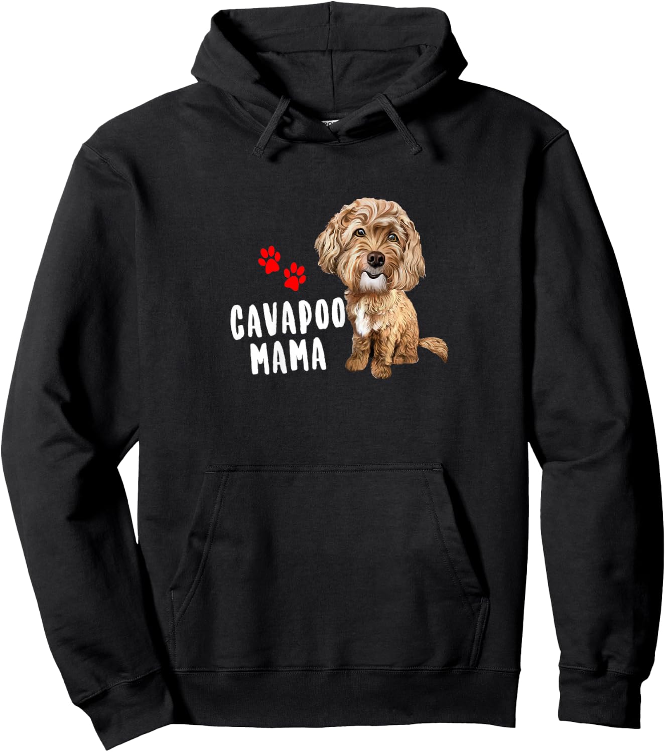 Cavapoo Lovers Cavapoo Mama Hoodie - Hoodie | Black
