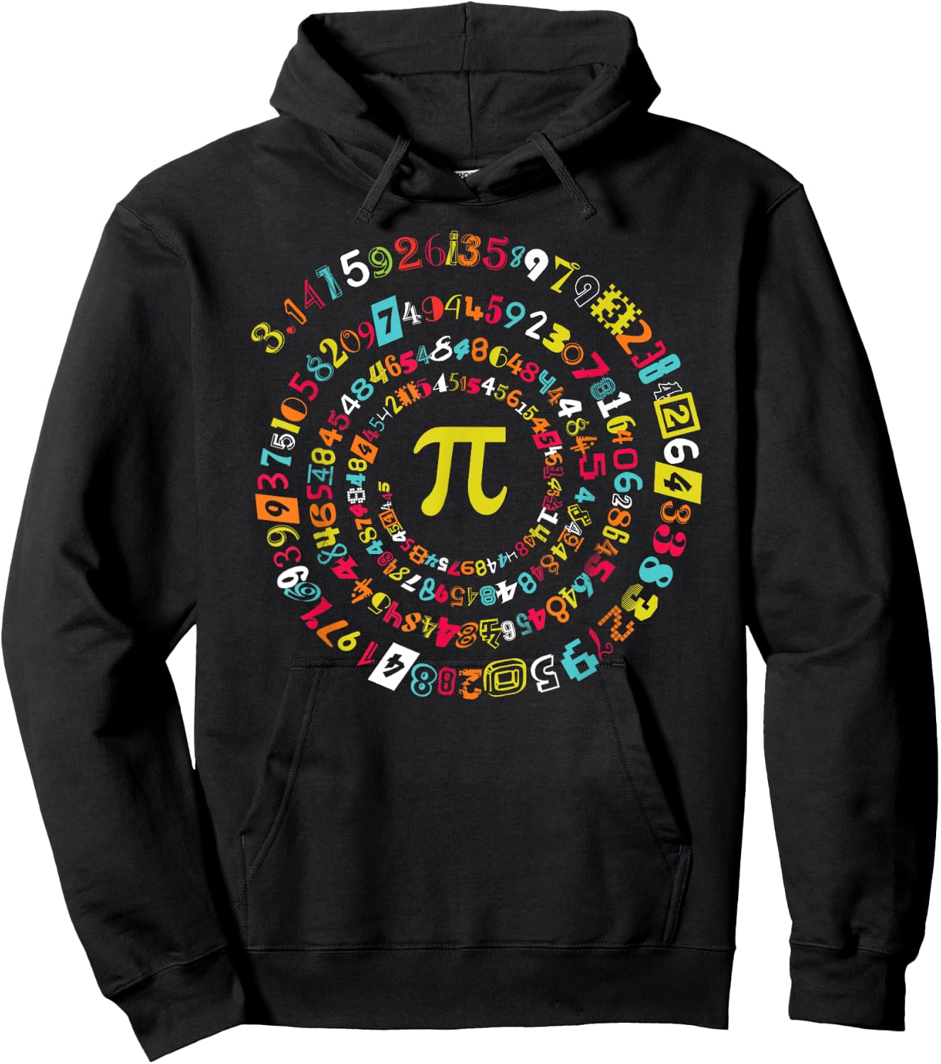 Funny Pi Day Shirt Spiral Pi Math for Pi Day 3.14 Hoodie - Hoodie | Black