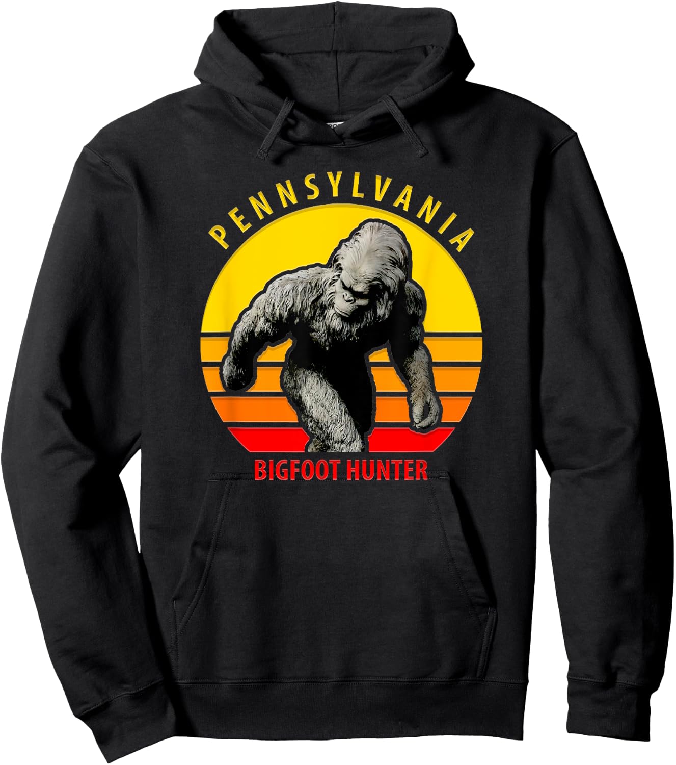 Pennsylvania Bigfoot Hunter Believe Hoodie - Hoodie | Black