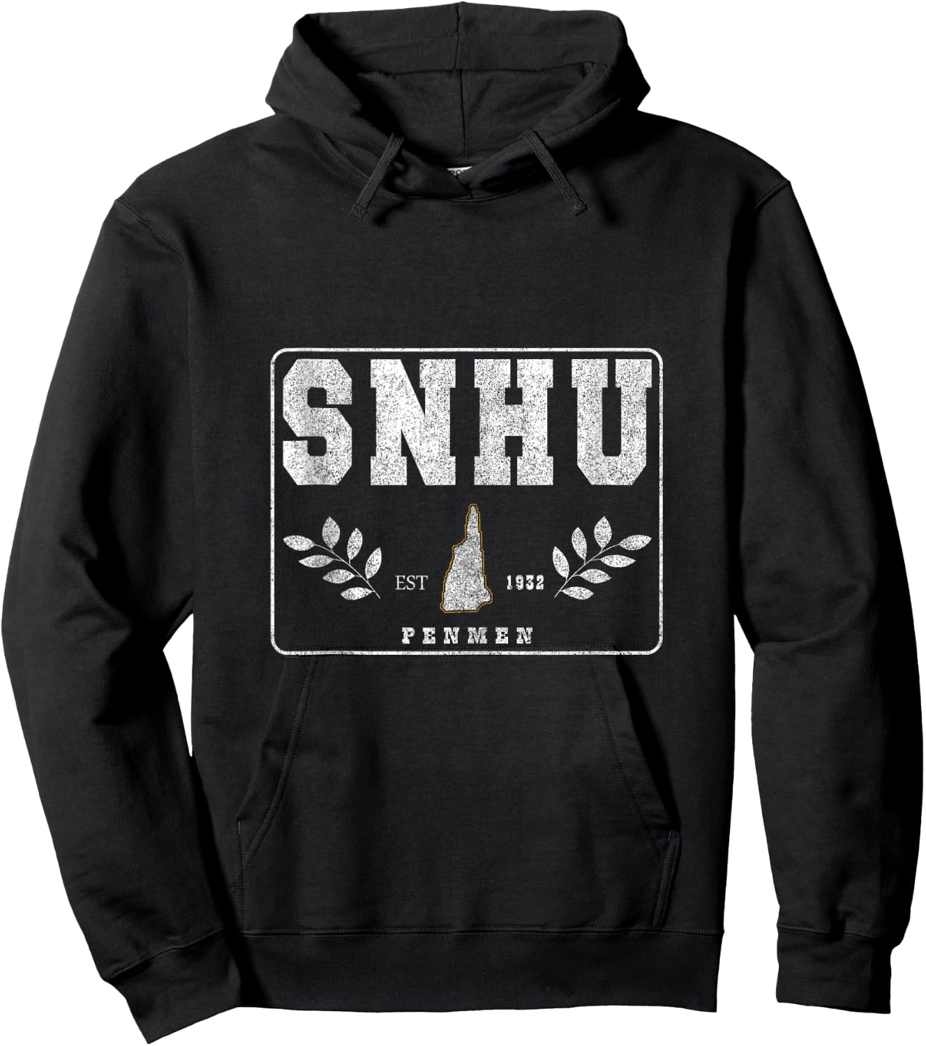 SNHU Arch Retro College University Athletic Sports Hoodie - Hoodie | Black
