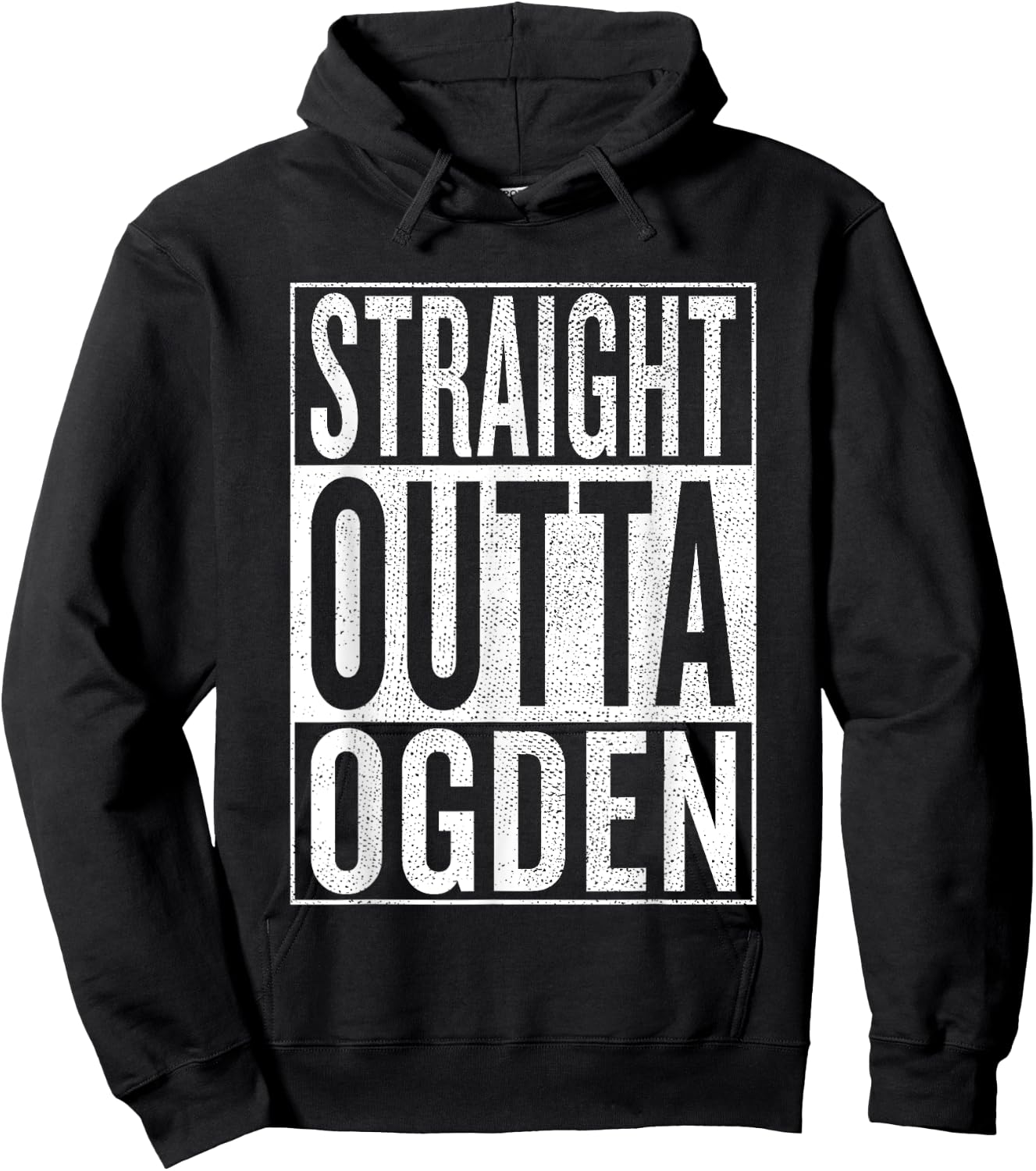 Straight Outta Ogden Great Travel & Gift Hoodie - Hoodie | Black